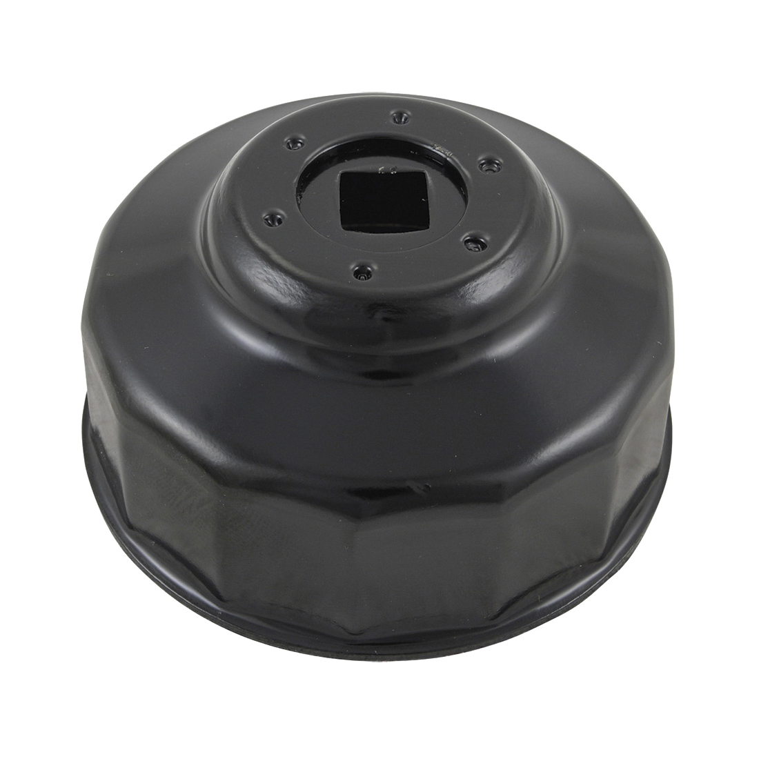 JET H3383 Cap Style Oil Filter Wrench, 3 in Capacity, For Use With 3/8 in Square Drive Ratchet, Black Oxide Steel