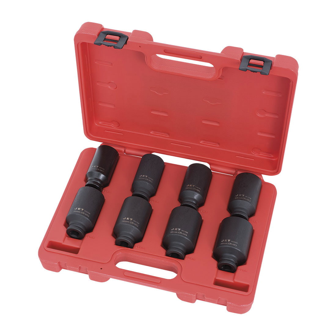 JET H3533 Axle Nut Socket Kit, 1/2 in Drive, 7 Pieces, Chrome Molybdenum Steel