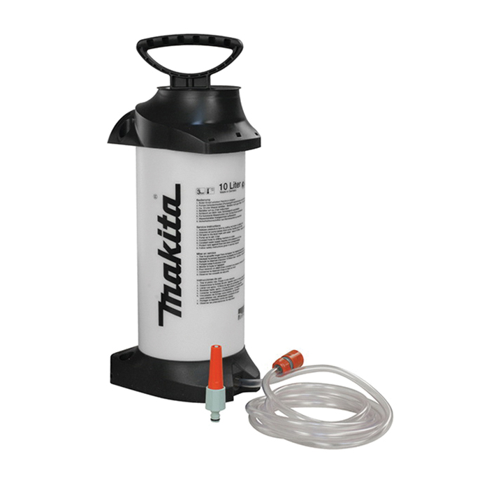 Makita® 988 394 610 Pressurized Water Tank, For Use With Makita® DPC6430, EK6101, EK7301/HD, EK7651H/HD, EK8100, PW5001C Power Cutters, 10 L Maximum Capacity, 44 to 74 psi Operating Pressure