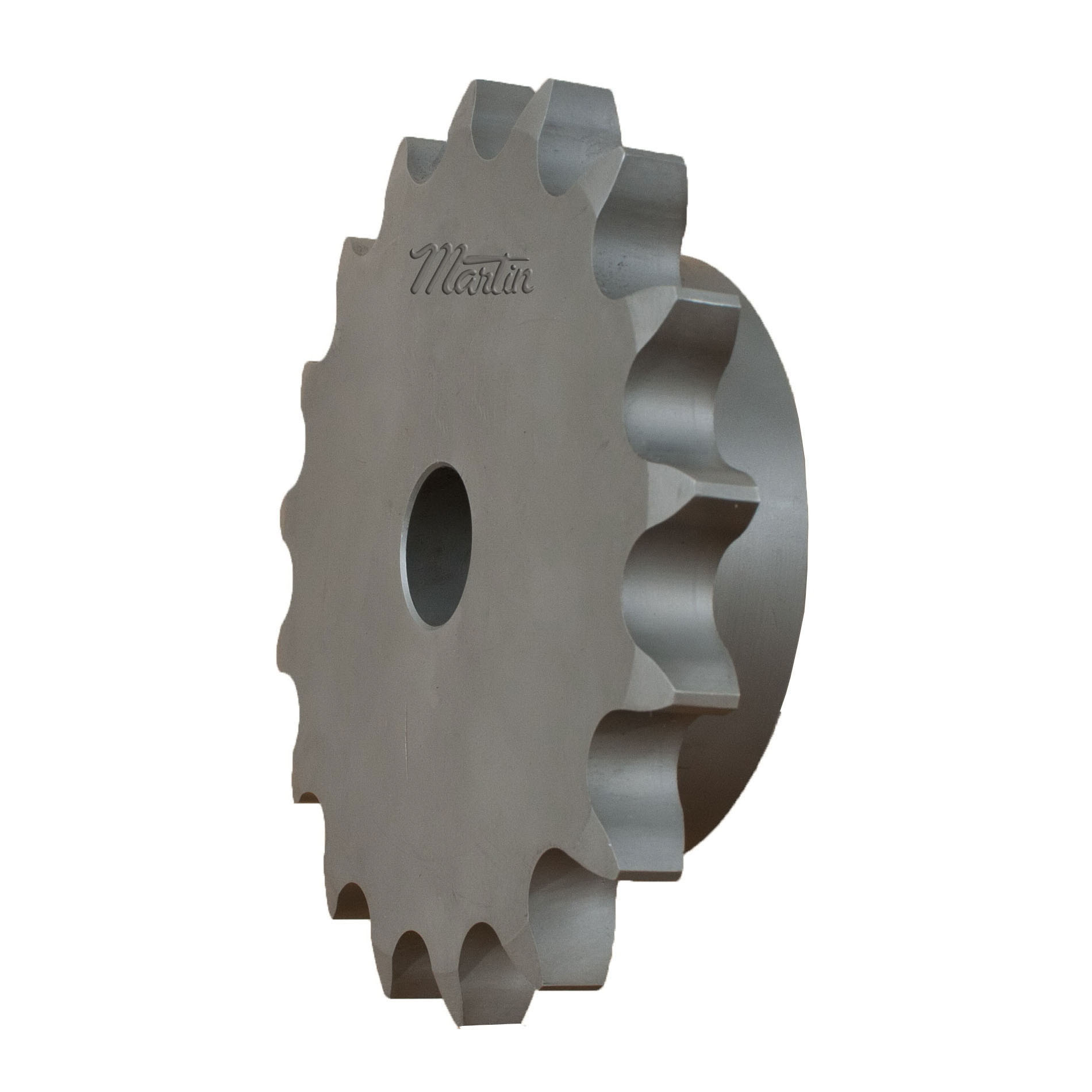 Martin 60B16SS Type B Single Strand Solid Reboreable Roller Chain Sprocket, 3/4 to 2 in Dia Bore, 4.22 in OD, #60 Chain, 16 Teeth, 3/4 in Pitch, 303/304 Stainless Steel