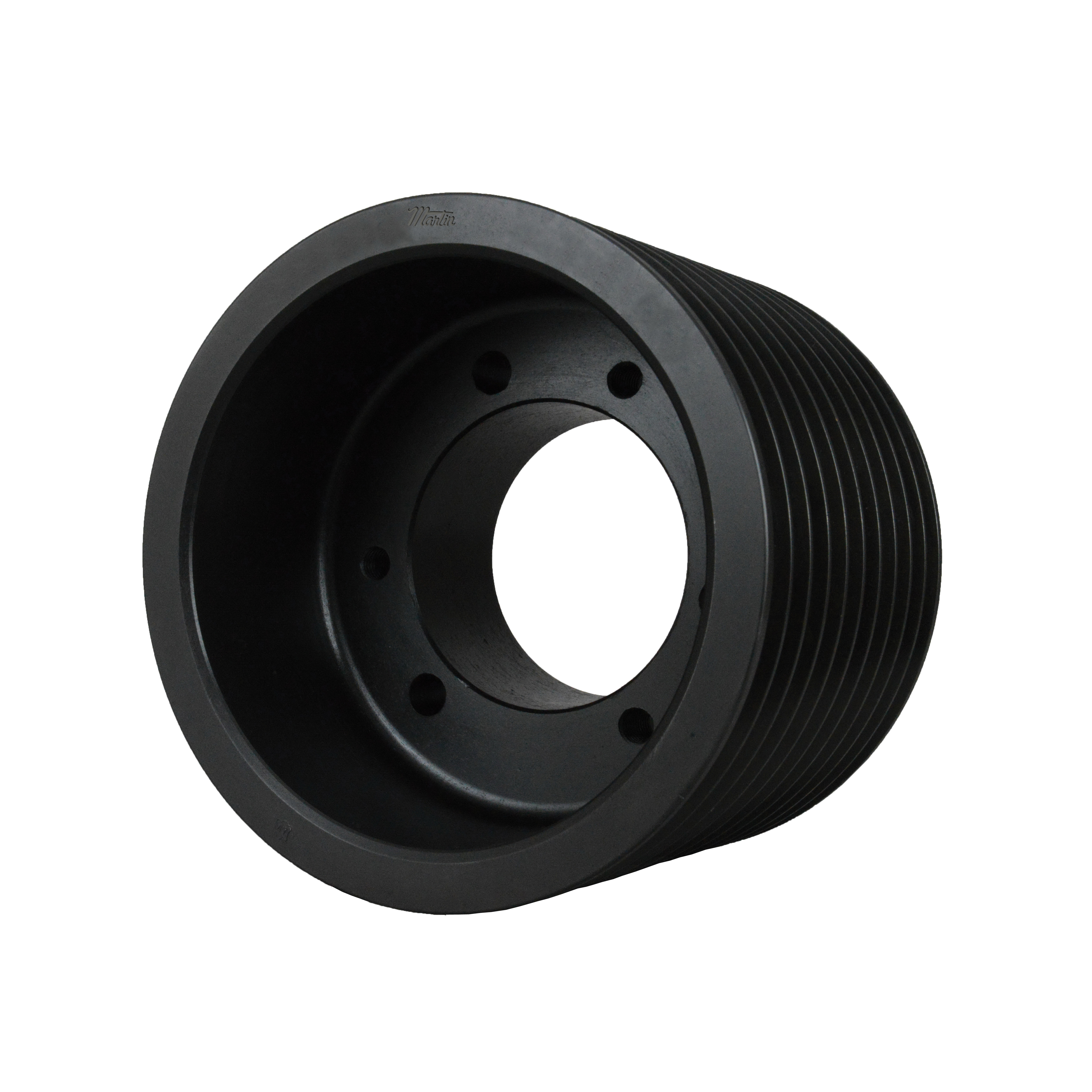 Martin Hi-Cap® 10 5V 1030 F Solid Type A-1 Wedge Stock Sheave, 1 to 3-5/16 in QD® Bushed Bore, 10.3 in OD, 10 Grooves, 10.2 in Dia Pitch, 7-3/16 in W Face