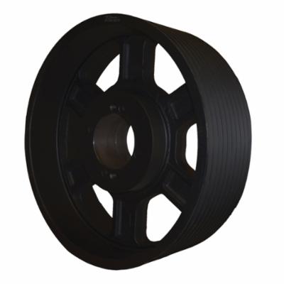 Martin Hi-Cap® 10 8V 5300 P Arm/Spoke Type A-3 Wedge Stock Sheave, 2.938 to 6.938 in QD® Bushed Bore, 53 in OD, 10 Grooves, 52.8 in Dia Pitch, 11-5/8 in W Face