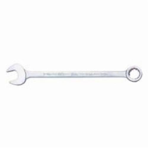Martin 1136MM Long Length Combination Wrench, 36 mm, 12 Points, 15 deg Offset, 495.3 mm OAL, Forged Alloy Steel, Polished Chrome