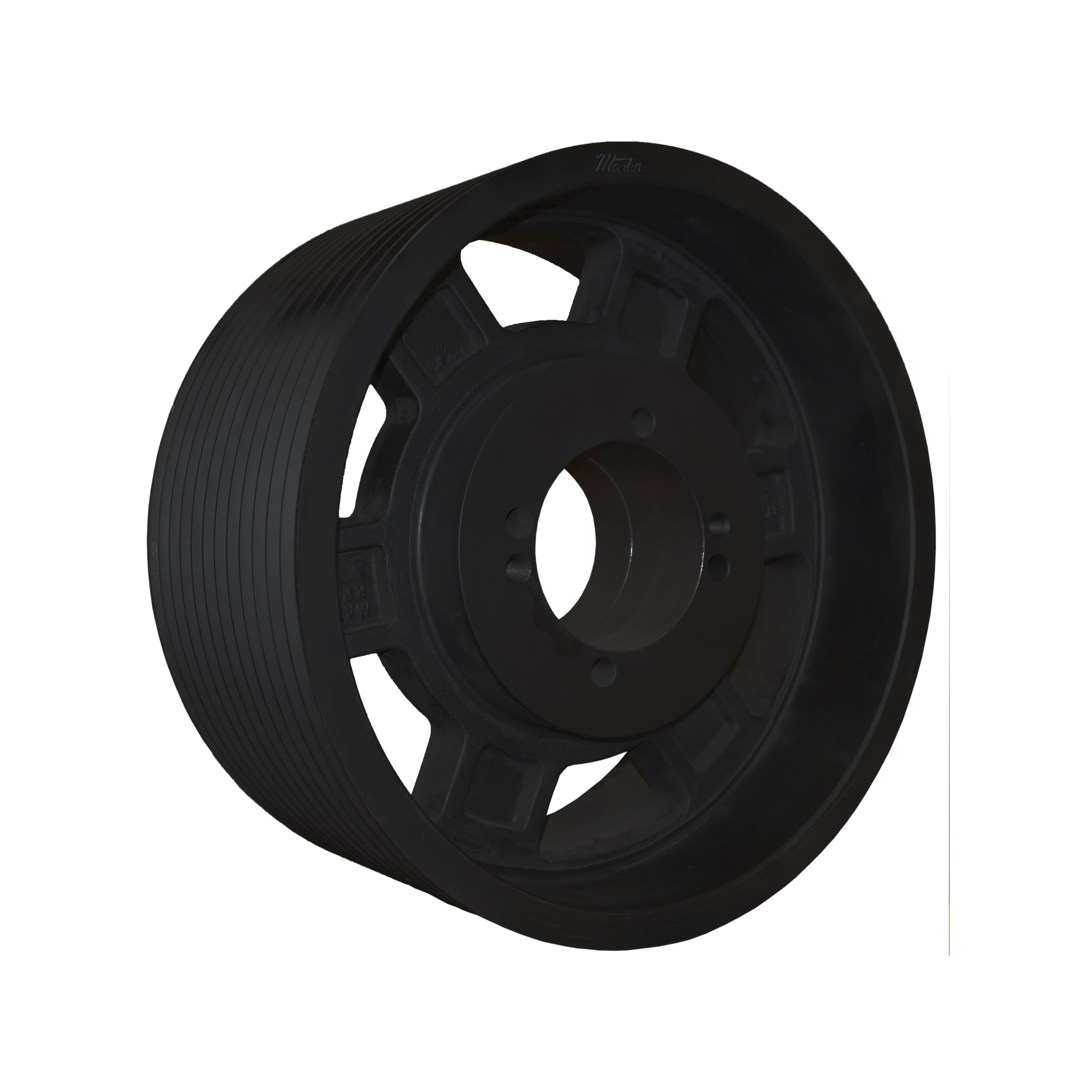 Martin Hi-Cap® 12 8V 3000 P Arm/Spoke Type A-3 Wedge Stock Sheave, 2-15/16 to 5-15/16 in QD® Bushed Bore, 30 in OD, 12 Grooves, 29.8 in Dia Pitch, 13-7/8 in W Face