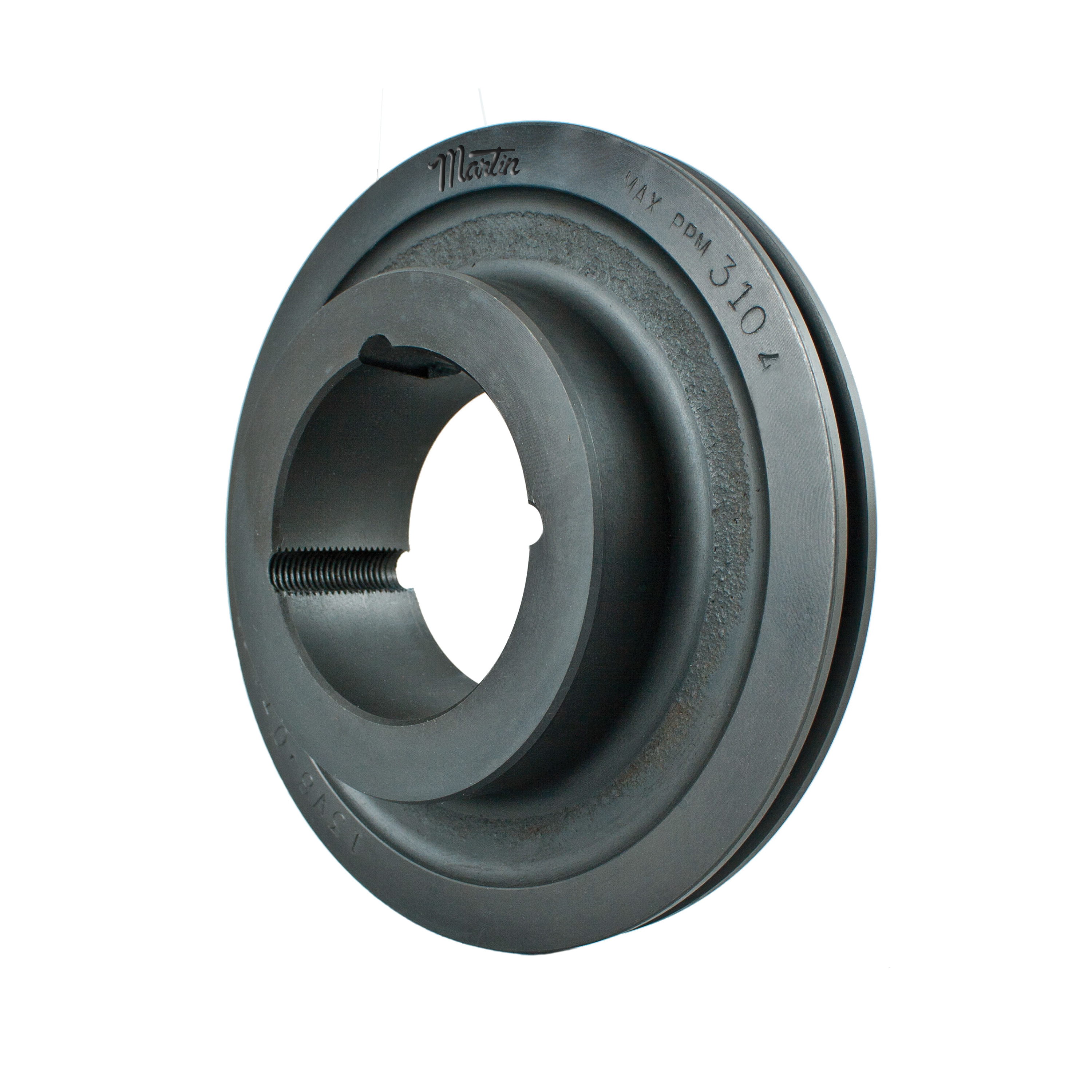 Martin Hi-Cap® 1 3V 1060 TB Type B-2 Web Wedge Stock Sheave, 1/2 to 2-1/2 in TB Bushed Bore, 10.6 in OD, 1 Grooves, 10.55 in Dia Pitch, 11/16 in W Face