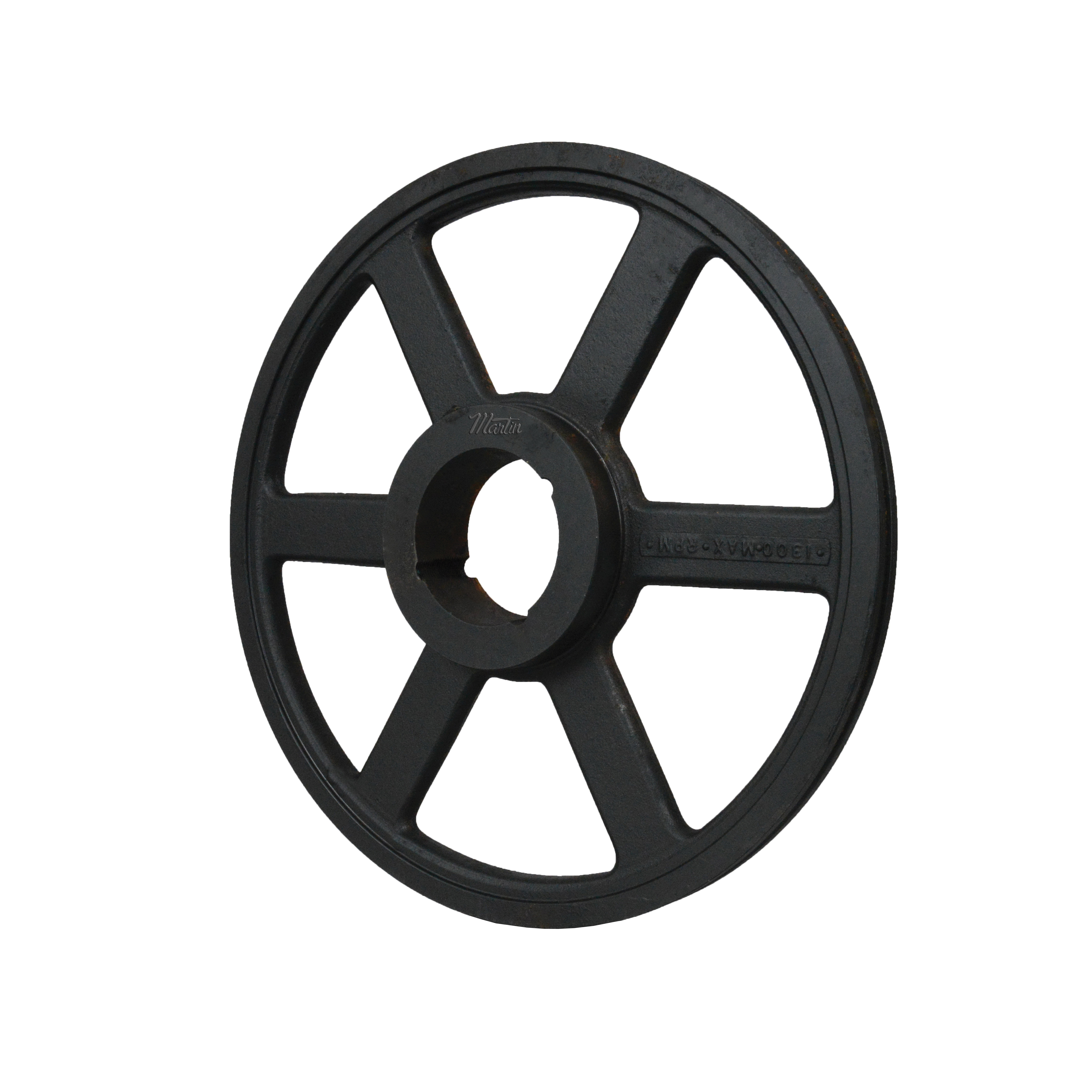 Martin Hi-Cap® 1 3V 1400 TB Arm/Spoke Type C-3 Wedge Stock Sheave, 1/2 to 2-1/4 in TB Bushed Bore, 14 in OD, 1 Grooves, 13.95 in Dia Pitch, 13/16 in W Face