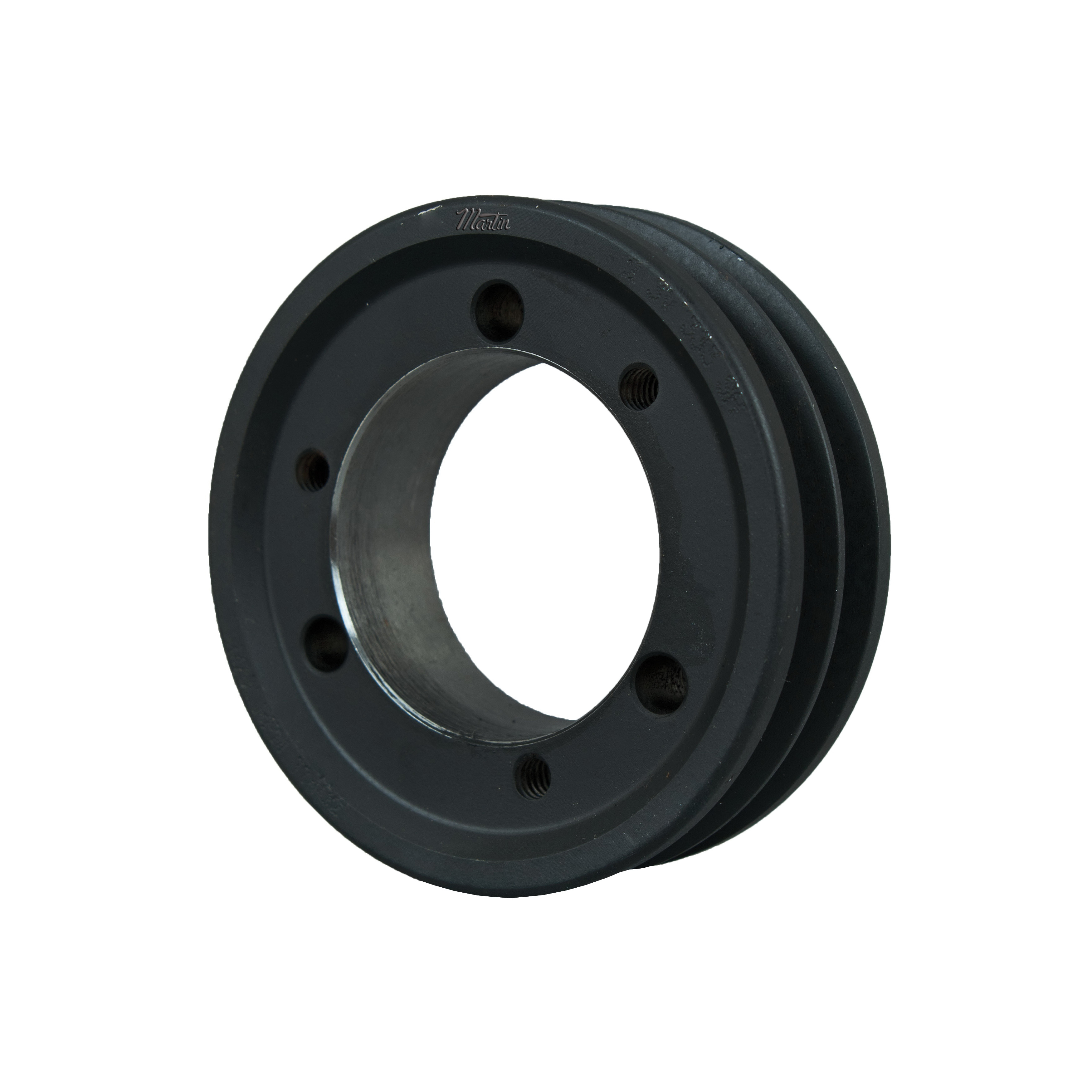 Martin Hi-Cap® 2 3V 235 JA Solid Type E-1 Wedge Stock Sheave, 1 in QD® Bushed Bore, 2.35 in OD, 2 Grooves, 2.3 in Dia Pitch, 1-3/32 in W Face