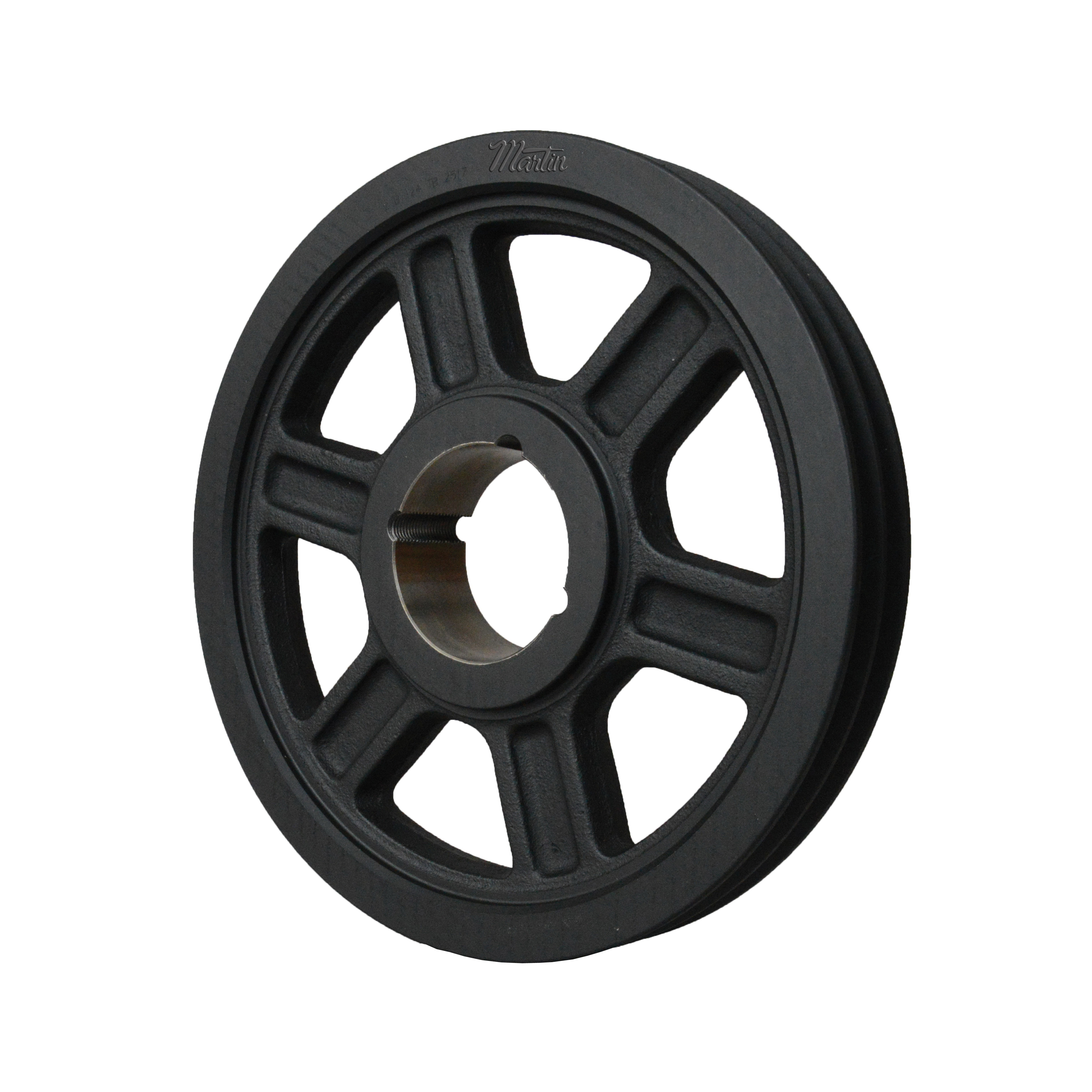 Martin 2 B 154 TB Arm/Spoke Type A-3 Conventional Stock Sheave, 1/2 to 2-1/4 in TB Bushed Bore, 15-3/4 in OD, 2 Grooves, 15.4 in Dia Pitch, 1-3/4 in W Face