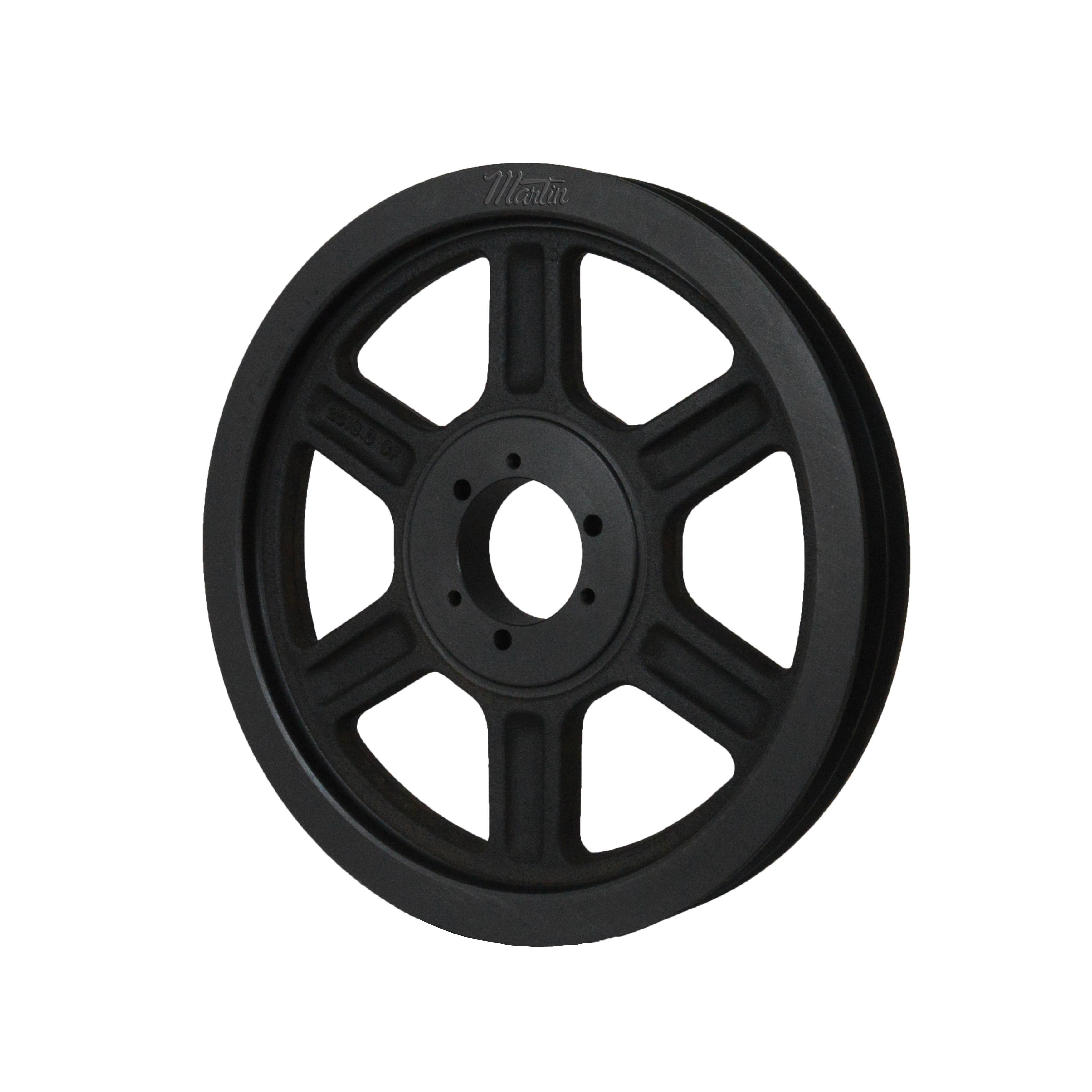 Martin 2 C 110 SF Arm/Spoke Type A-3 Conventional Stock Sheave, 1-1/16 to 2-5/16 in QD® Bushed Bore, 11.4 in OD, 2 Grooves, 11 in Dia Pitch, 2-3/8 in W Face