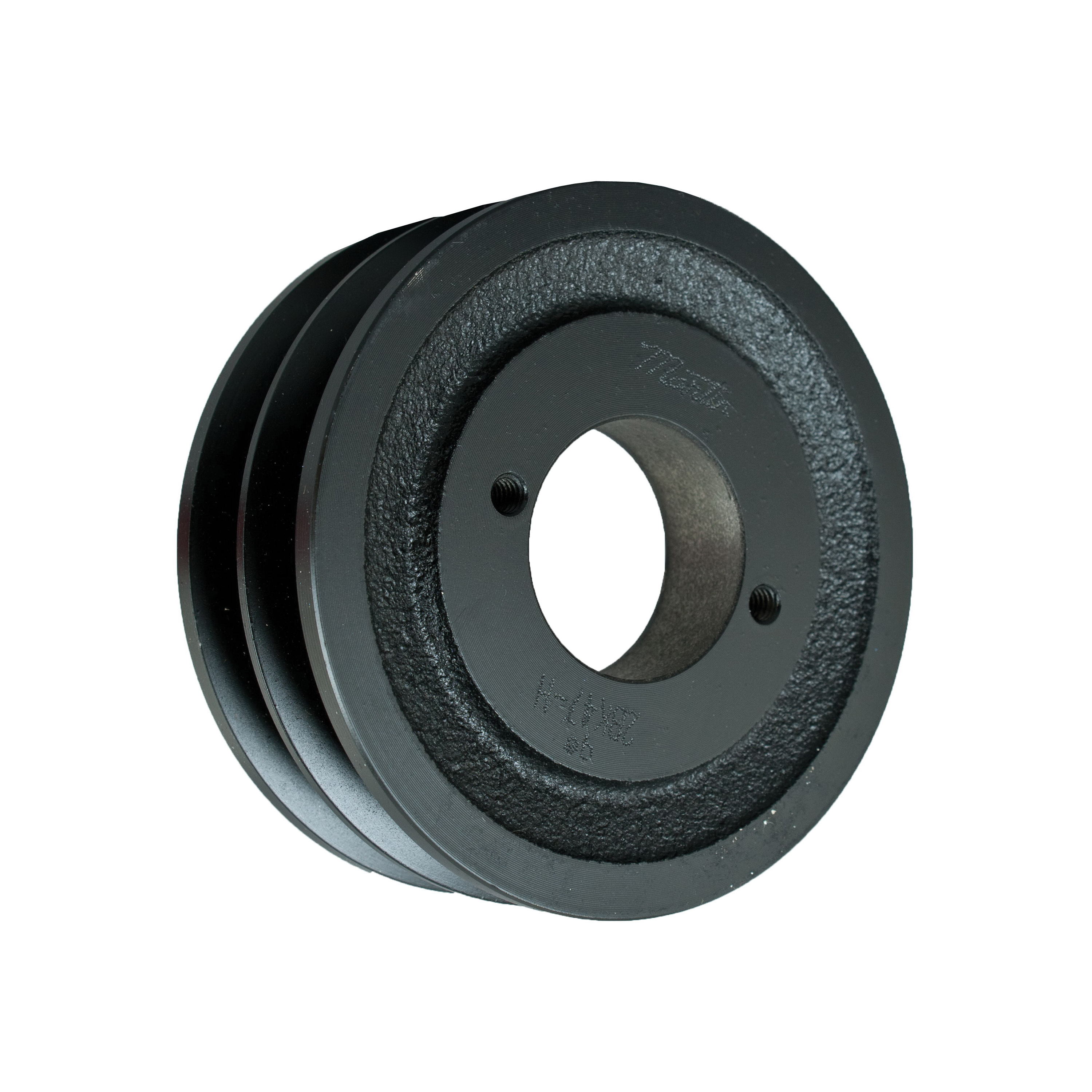 Martin 2BK57-H 2BK-H Type B Web FHP Sheave, 1.378 in Bushed Bore, 5.45 in OD, 2 Grooves, 4.7 in (A/4L)/5.1 in (3L) Dia Pitch, 1-3/4 in W Face