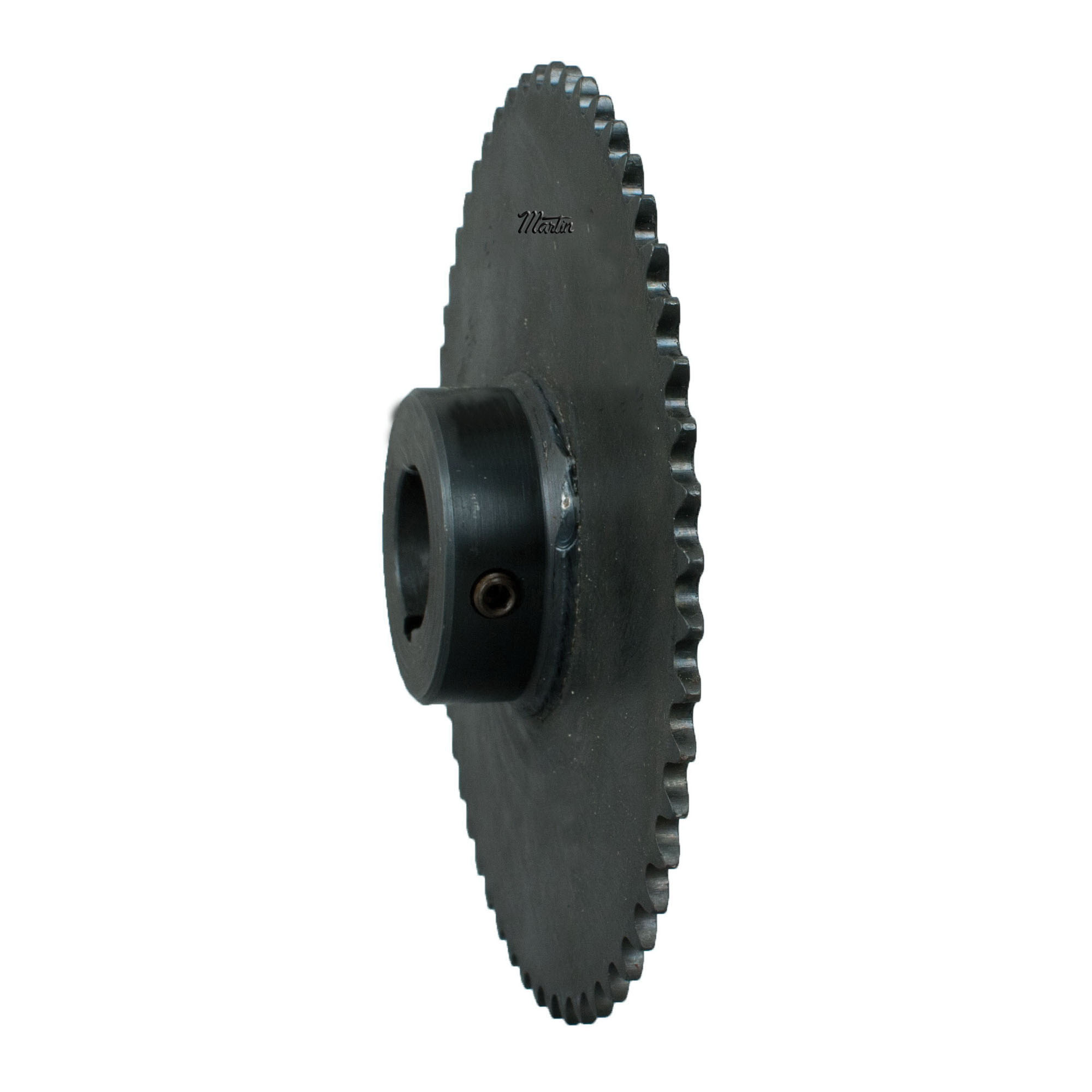 Martin 35BS45 1 Type B Bored-to-Size Single Strand Welded Roller Chain Sprocket, 1 in Dia Bore, 5.588 in OD, #35 Chain, 45 Teeth, 3/8 in Pitch, Steel