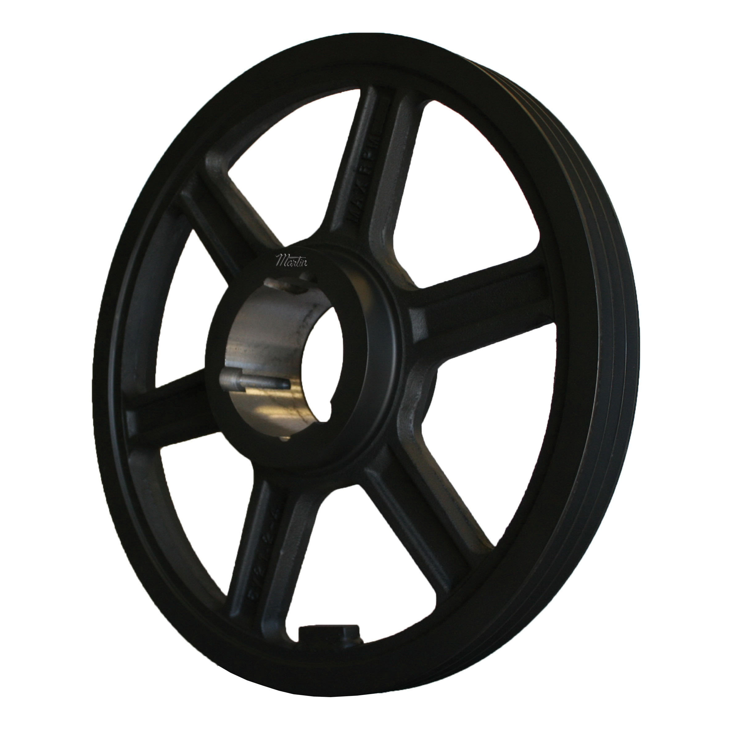 Martin Hi-Cap® 3 5V 1500 TB Type A Arm/Spoke Wedge Sheave, 15/16 to 2-3/4 in Bushed Bore, 15 in OD, 3 Grooves, 14.9 in Dia Pitch, 2-3/8 in W Face