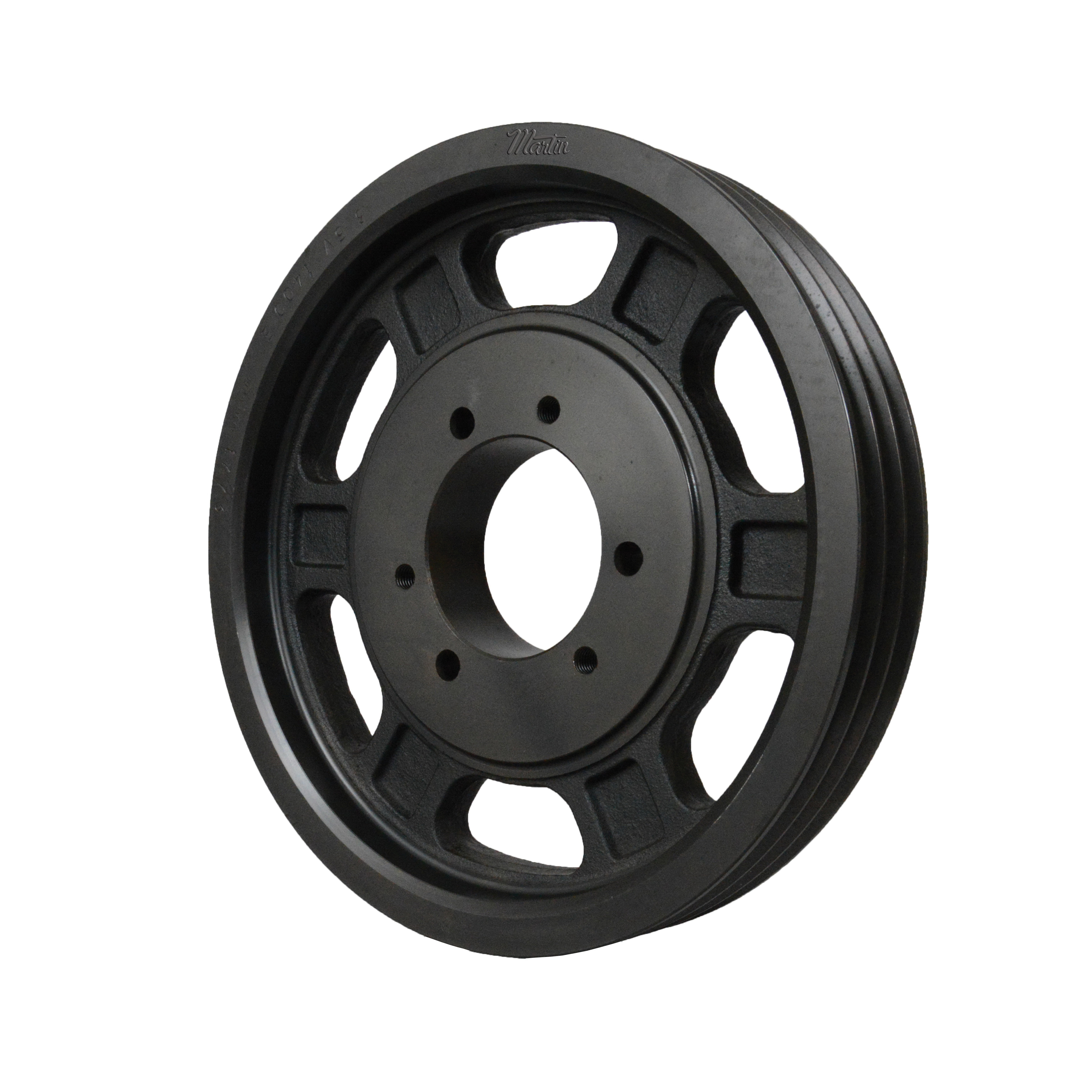 Martin Hi-Cap® 3 5V 3750 F Arm/Spoke Type C-3 Wedge Stock Sheave, 1 to 4 in QD® Bushed Bore, 37-1/2 in OD, 3 Grooves, 37.4 in Dia Pitch, 2-3/8 in W Face