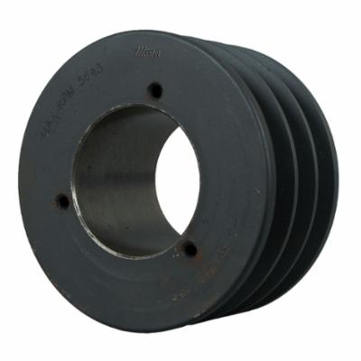 Martin Hi-Cap® 3 5V 465 SDS Solid Type E-1 Wedge Stock Sheave, 1/2 to 2 in QD® Bushed Bore, 4.65 in OD, 3 Grooves, 4.55 in Dia Pitch, 2-3/8 in W Face