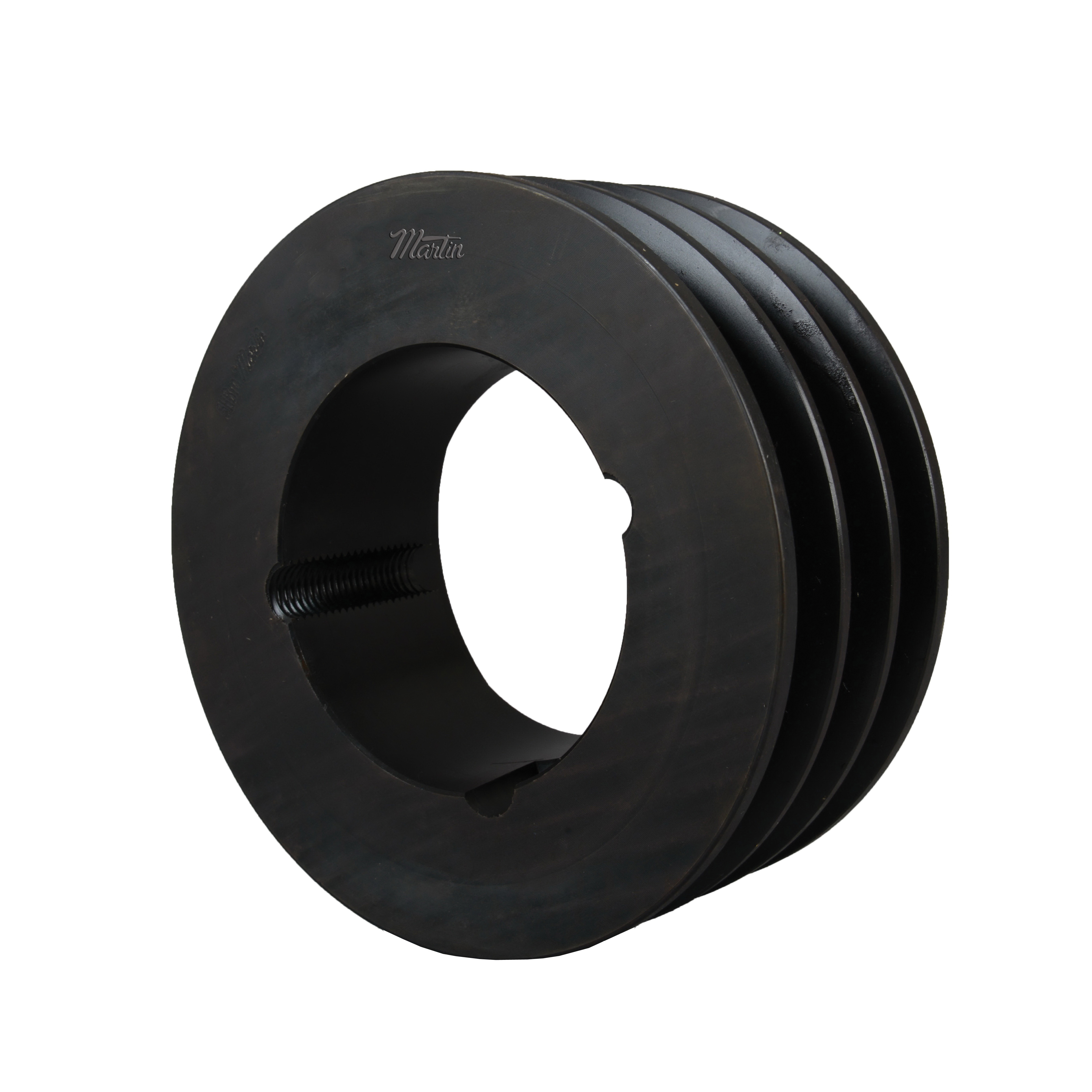 Martin 3 B 124 TB Solid Type A-1 Conventional Stock Sheave, 1/2 to 2-1/2 in TB Bushed Bore, 12-3/4 in OD, 3 Grooves, 12.4 in Dia Pitch, 2-1/2 in W Face