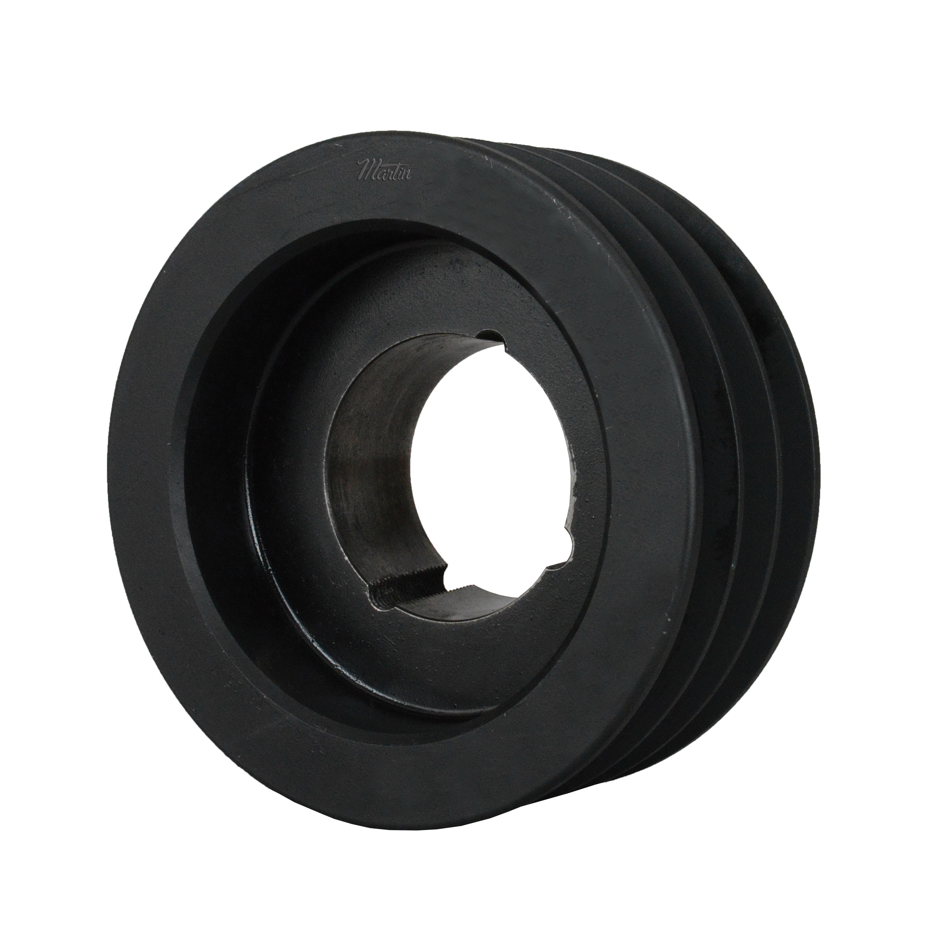 Martin 3 C 100 TB Type A-2 Web Conventional Stock Sheave, 1/2 to 2-1/2 in TB Bushed Bore, 10.4 in OD, 3 Grooves, 10 in Dia Pitch, 3-3/8 in W Face