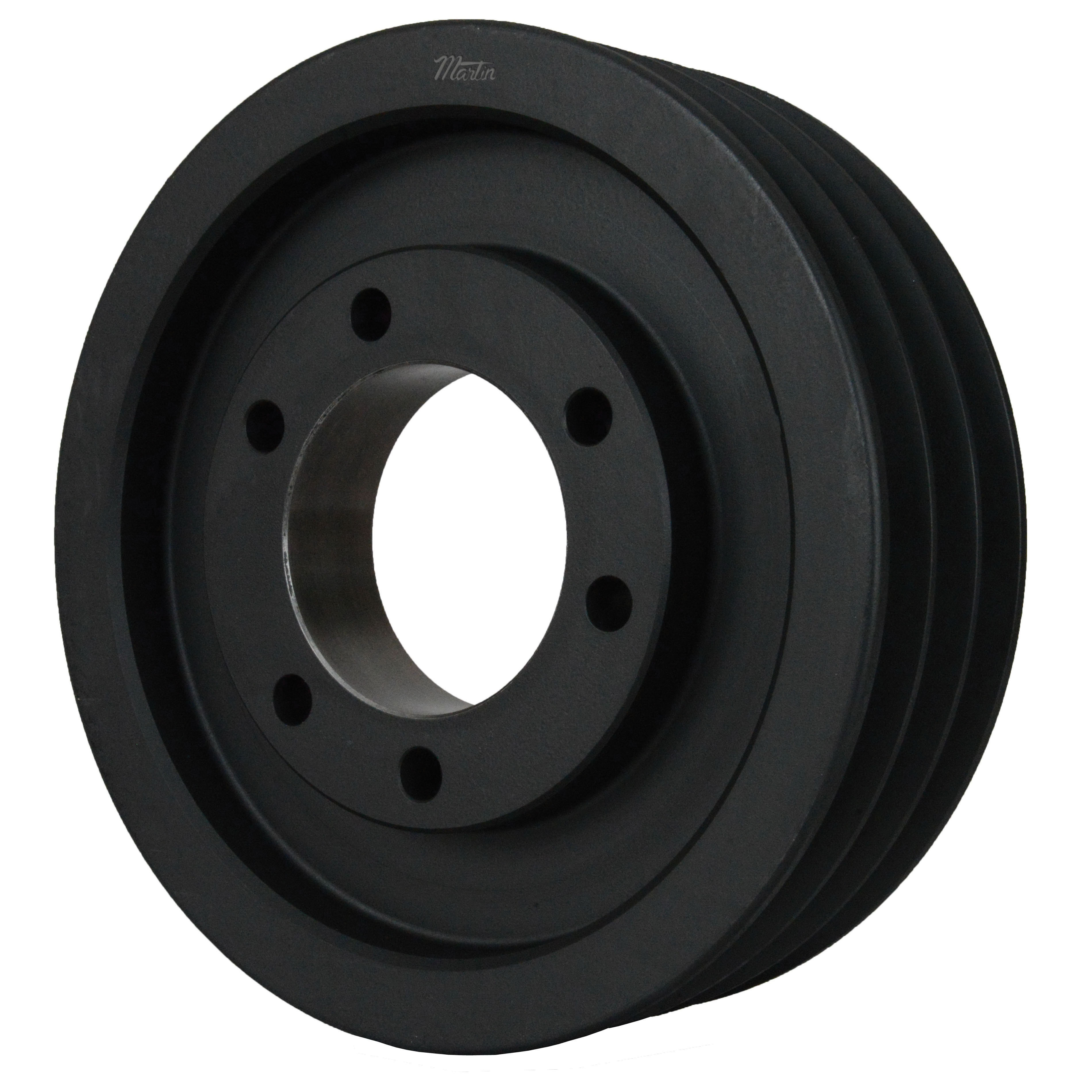 Martin 3 C 130 E Type B Arm/Spoke Conventional Sheave, 1 to 2-7/8 in Bushed Bore, 13.4 in OD, 3 Grooves, 13 in Dia Pitch, 3-3/8 in W Face