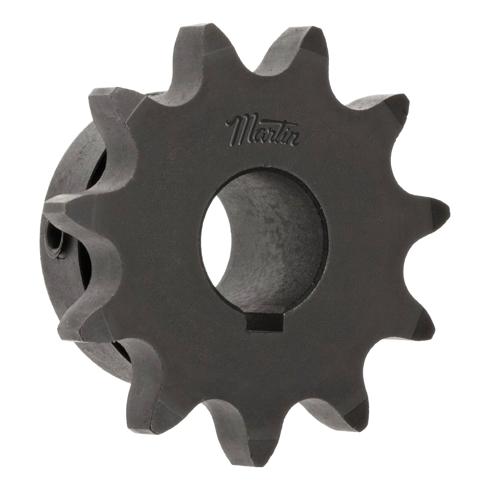 Martin 40BS19HT 1 1/4 Bored-to-Size Type BS Single Pitch Roller Chain Sprocket With Hardened Teeth and Keyway, 1-1/4 in Dia Bore, 3.296 in OD, #40 Chain, 19 Teeth, 1/2 in Pitch, Steel