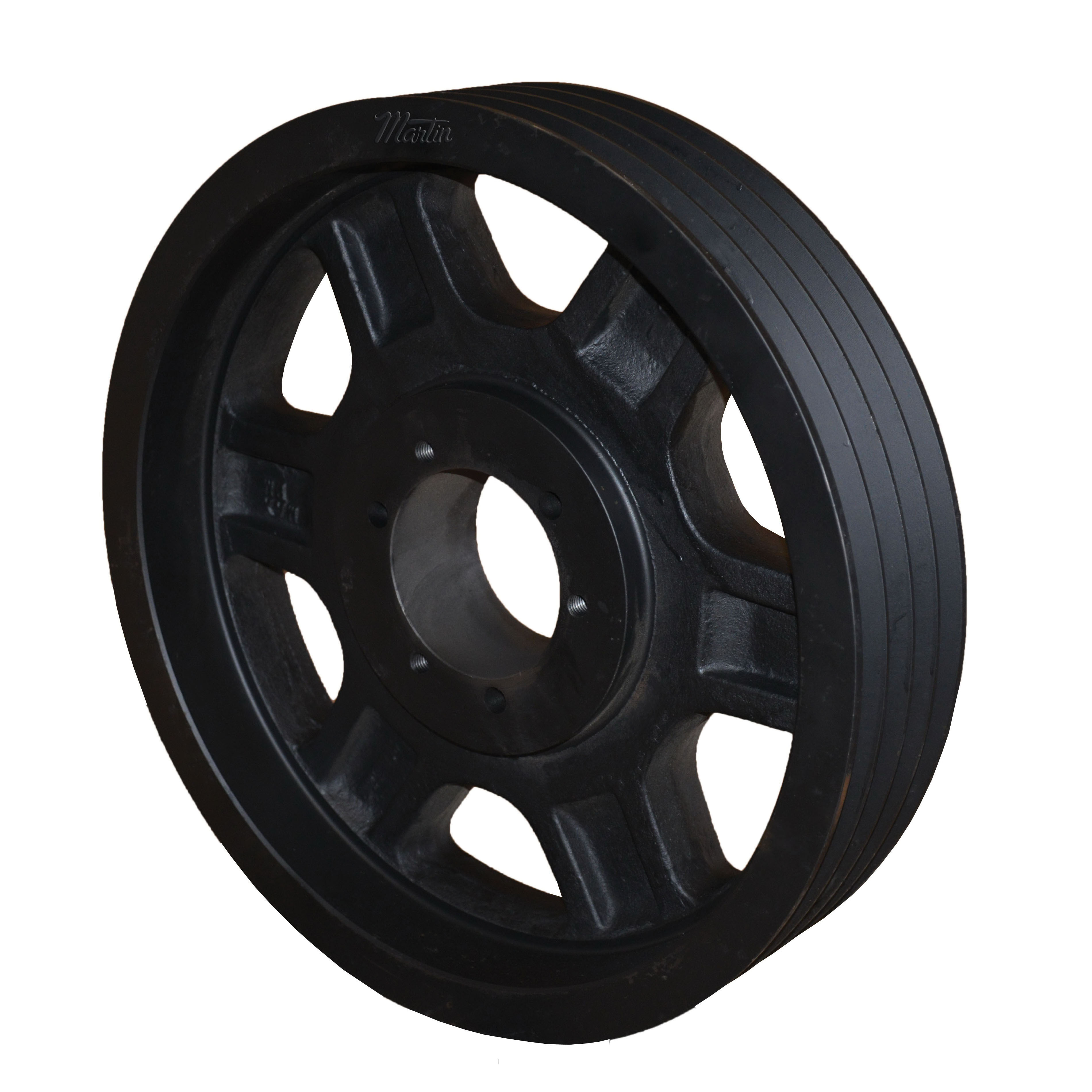 Martin Hi-Cap® 4 8V 2000 J Type A Arm/Spoke Wedge Sheave, 1-1/4 to 4-1/2 in Bushed Bore, 20 in OD, 4 Grooves, 19.8 in Dia Pitch, 4-7/8 in W Face
