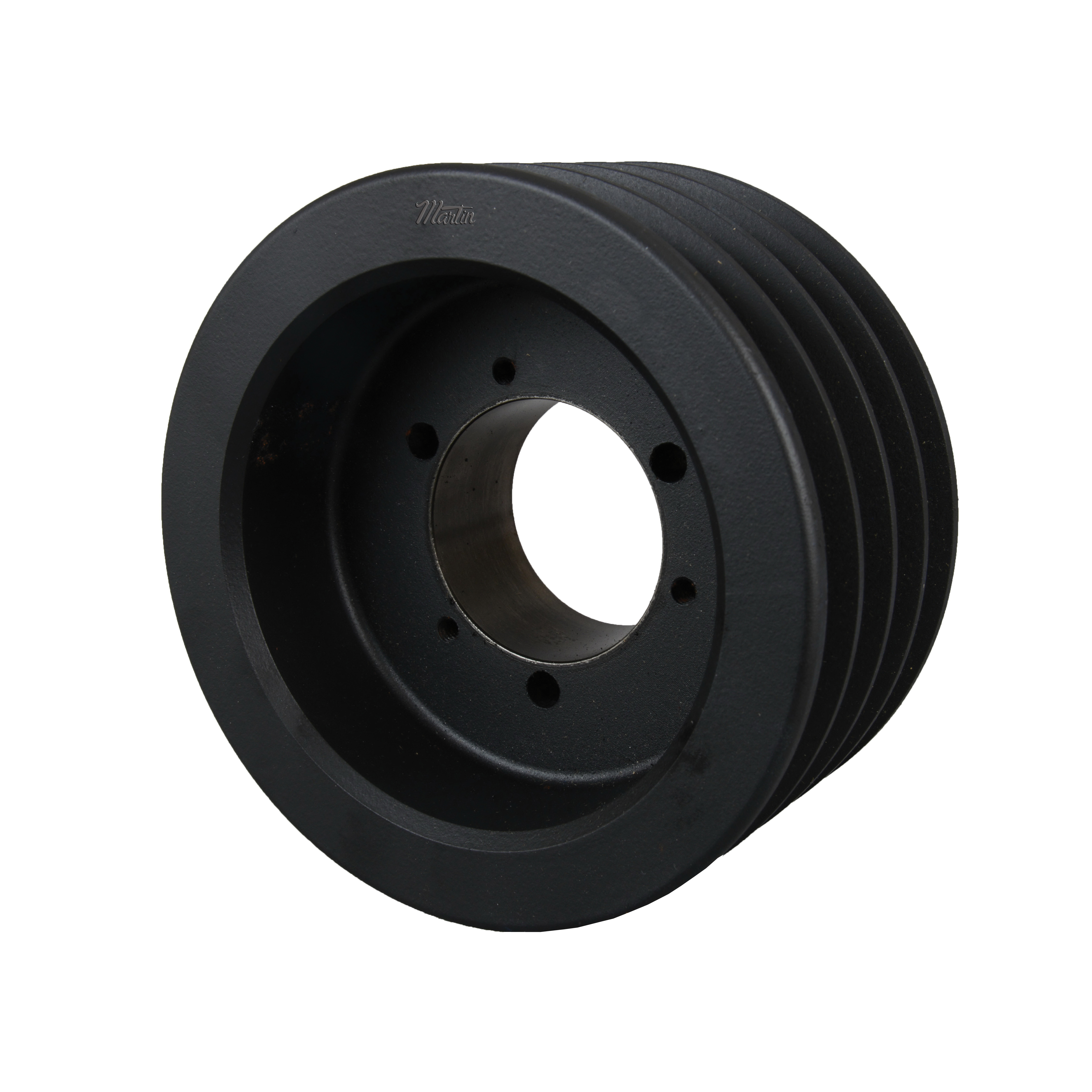 Martin Hi-Cap® 4 5V 520 SD Solid Type A-1 Wedge Stock Sheave, 1 to 1-11/16 in QD® Bushed Bore, 5.2 in OD, 4 Grooves, 5.1 in Dia Pitch, 3-1/16 in W Face