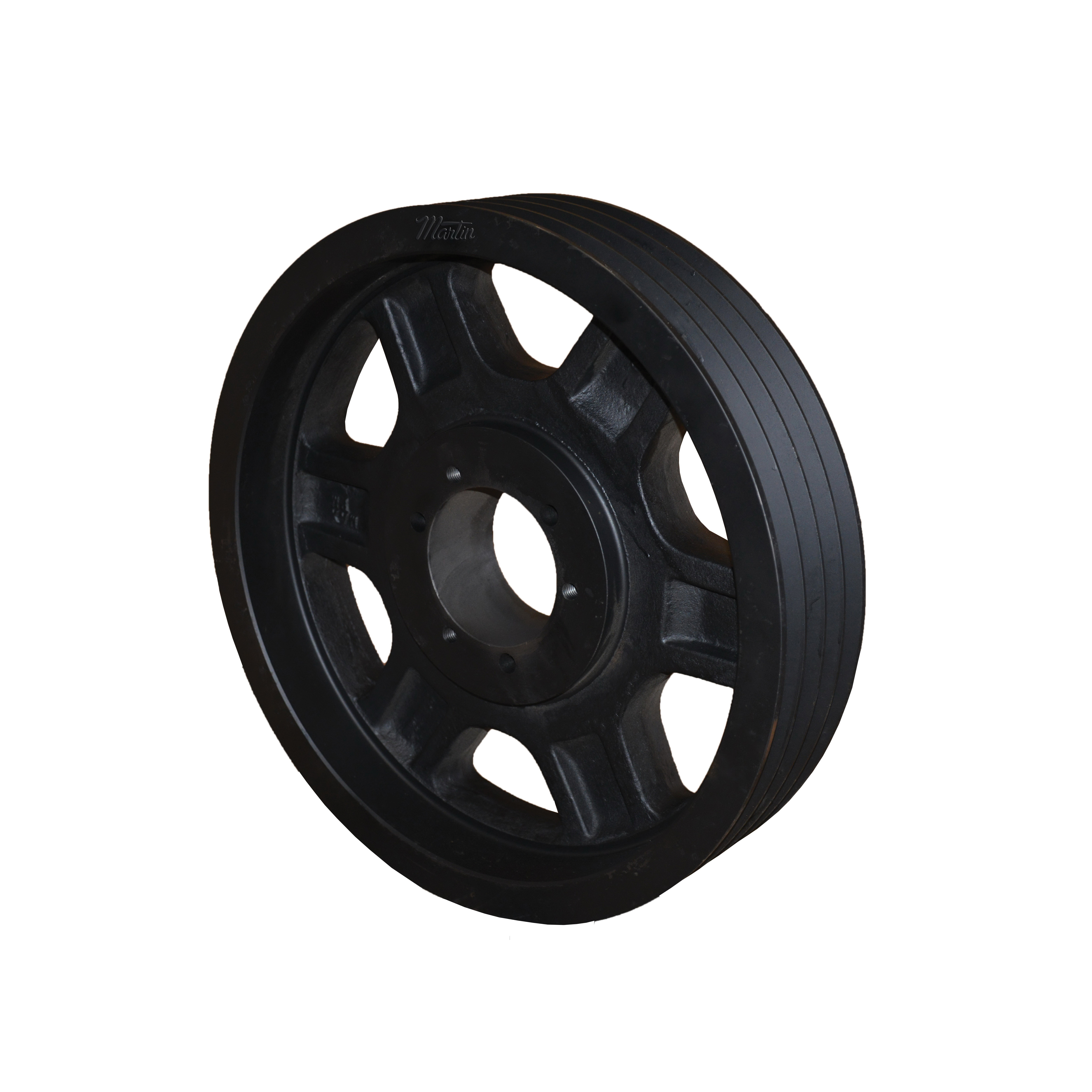 Martin 4 D 180 J Arm/Spoke Type A-3 Conventional Stock Sheave, 1-1/2 to 3-3/4 in QD® Bushed Bore, 18.6 in OD, 4 Grooves, 18 in Dia Pitch, 6-1/16 in W Face