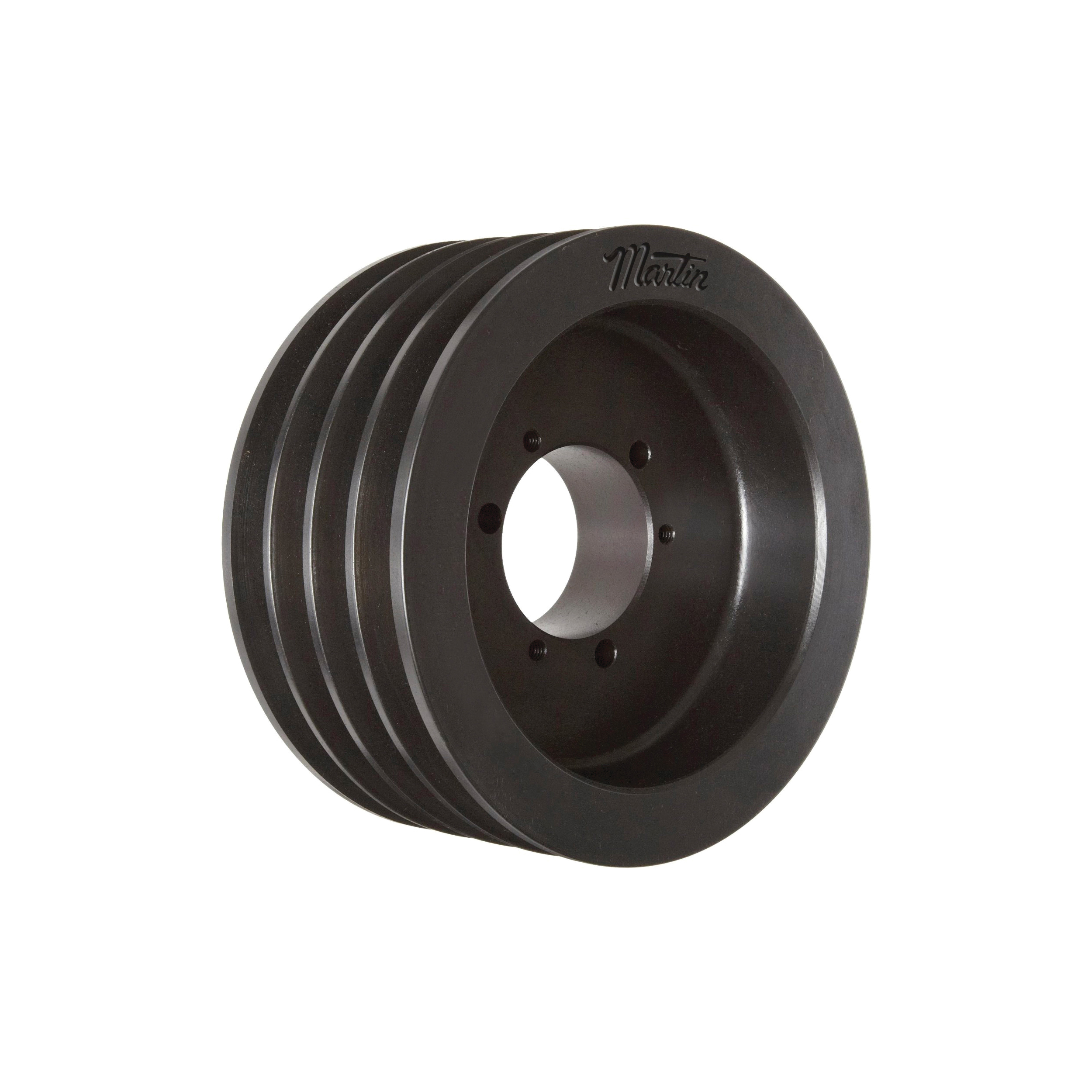 Martin 4 B 38 SD Solid Type E-1 Conventional Stock Sheave, 1 to 1-11/16 in QD® Bushed Bore, 4.15 in OD, 4 Grooves, 3.8 in Dia Pitch, 3-1/4 in W Face