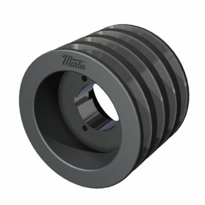 Martin 4 B 56 Q Solid Type S-1 Conventional Sheave, 0.75 to 2.688 in MST® Bushed Bore, 5.95 in OD, 4 Grooves, 5.6 in Dia Pitch, 3-1/2 in W Face