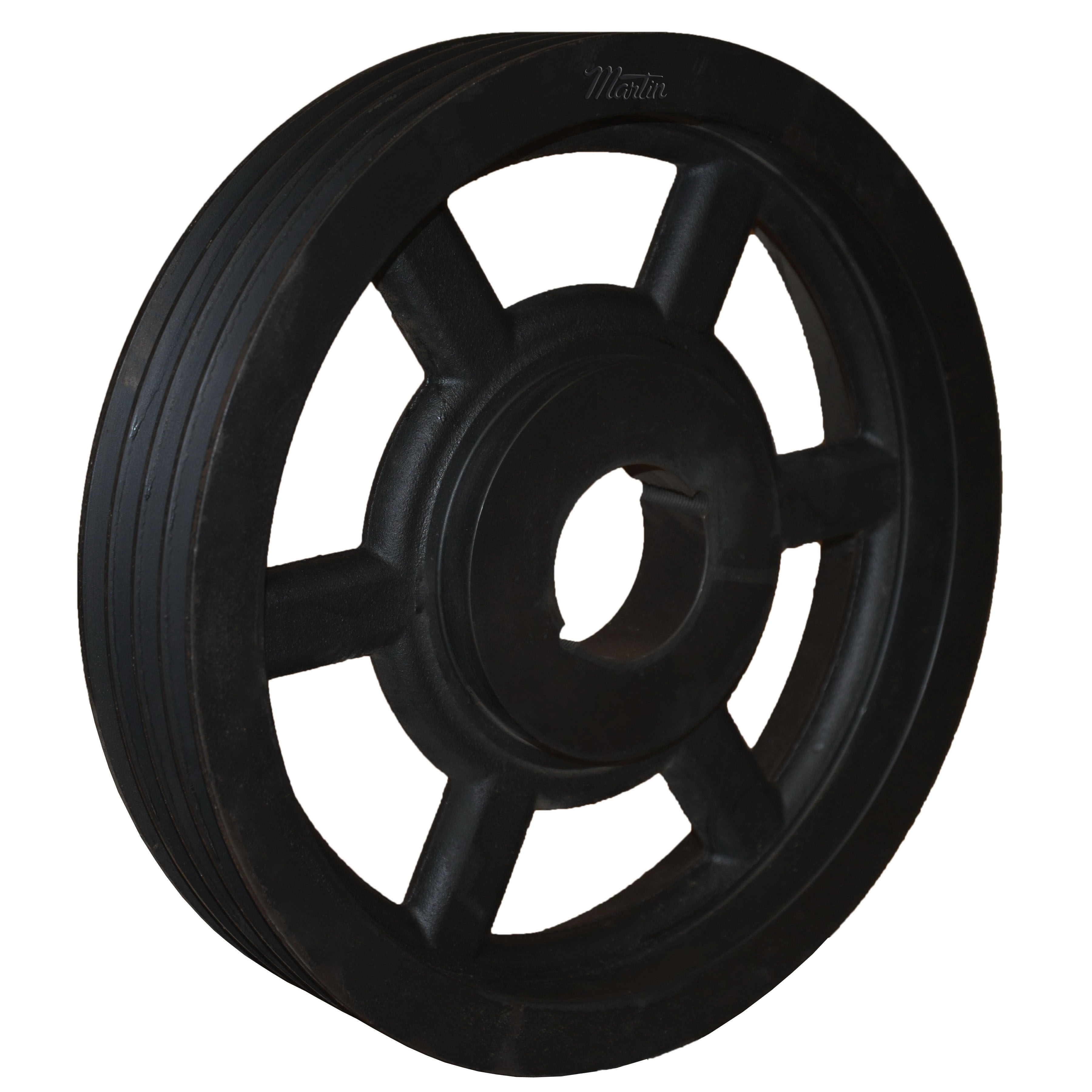 Martin 4 B 154 TB Type A Arm/Spoke Conventional Sheave, 1/2 to 2-1/4 in Bushed Bore, 15-3/4 in OD, 4 Grooves, 15.4 in Dia Pitch, 3-1/4 in W Face