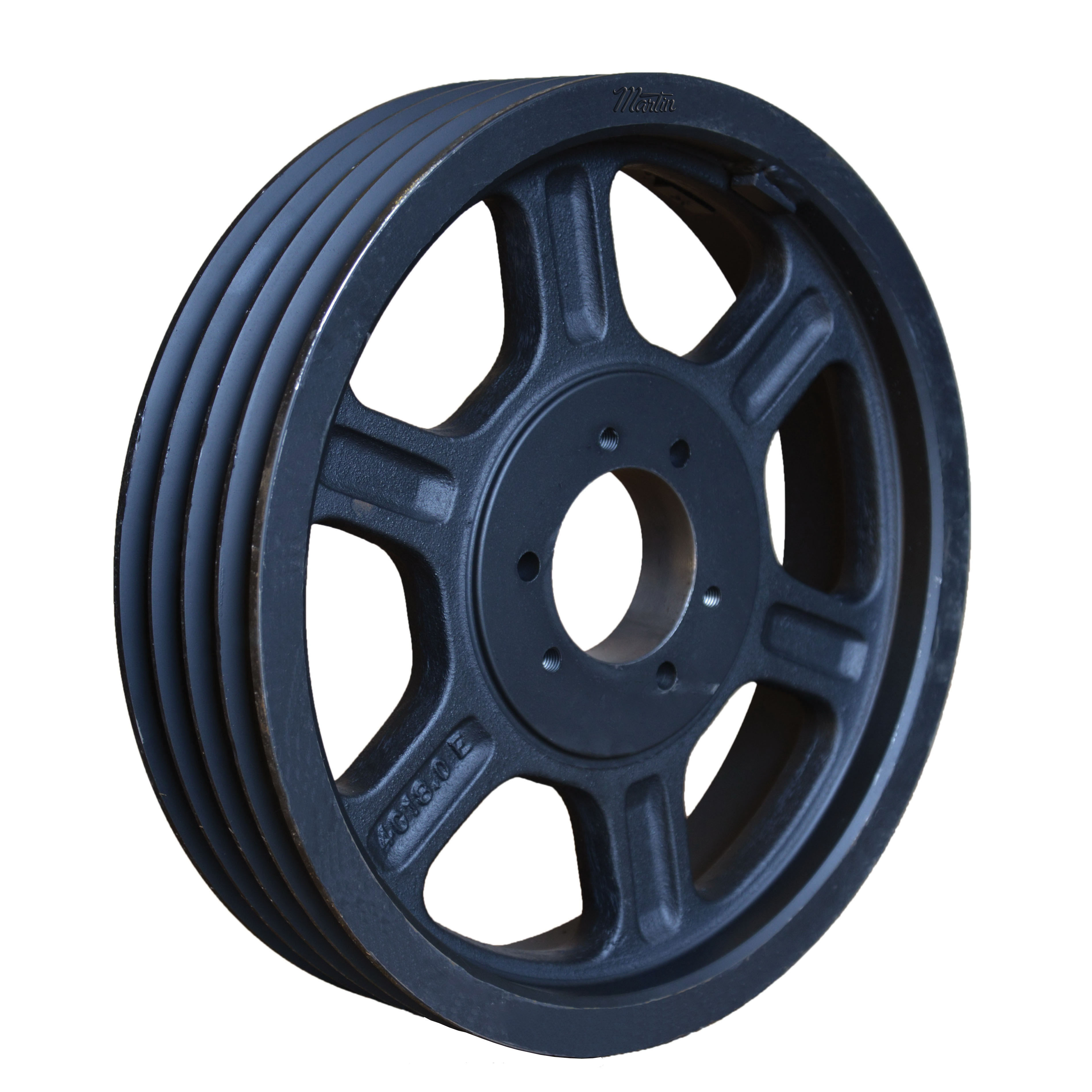 Martin 4 C 300 F Type A Arm/Spoke Conventional Sheave, Bushed Bore, 30.4 in OD, 4 Grooves, 30 in Dia Pitch, 4-3/8 in W Face