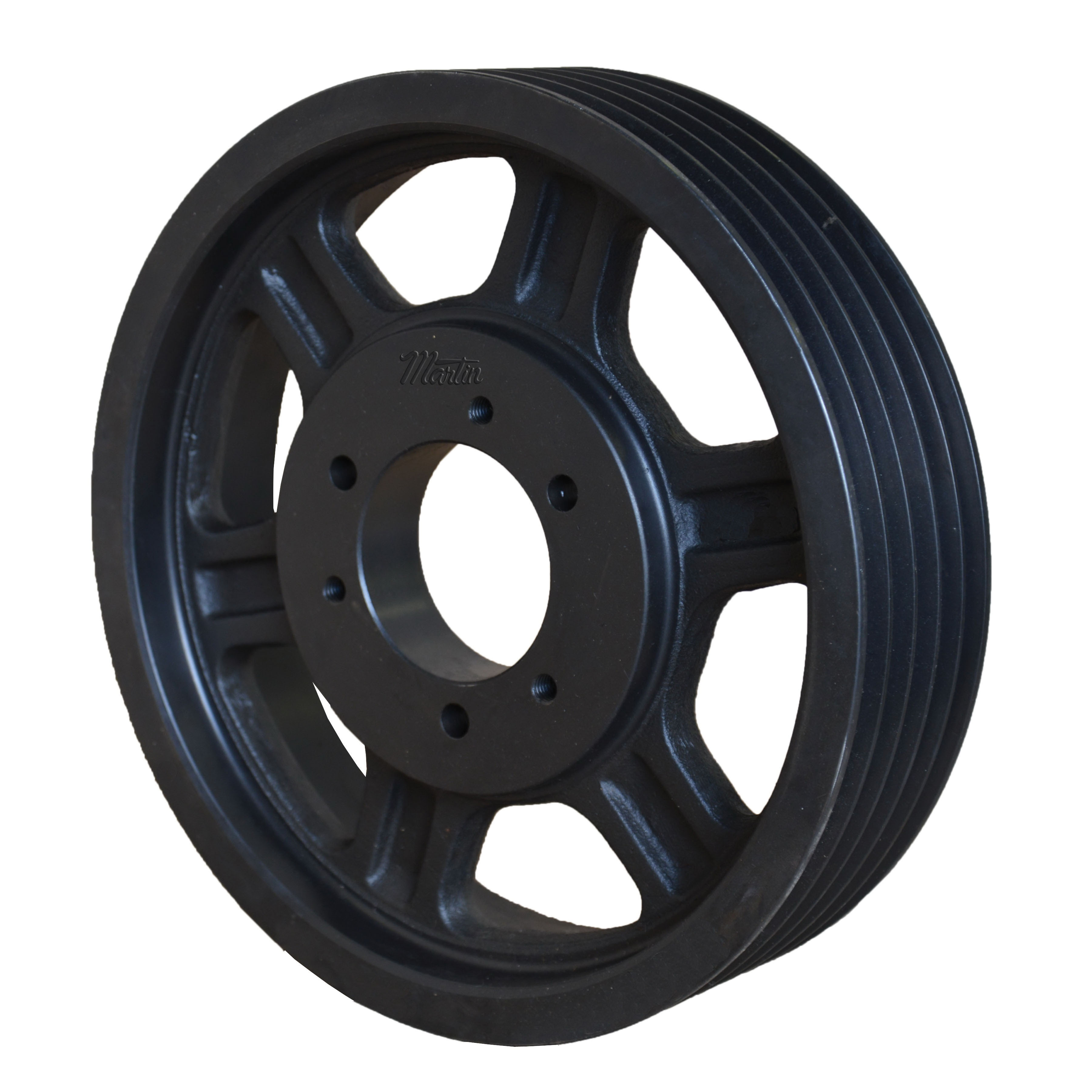 Martin Hi-Cap® 5 5V 3750 J Type C Arm/Spoke Wedge Sheave, 1-1/2 to 3-3/4 in Bushed Bore, 37-1/2 in OD, 5 Grooves, 37.4 in Dia Pitch, 3-3/4 in W Face