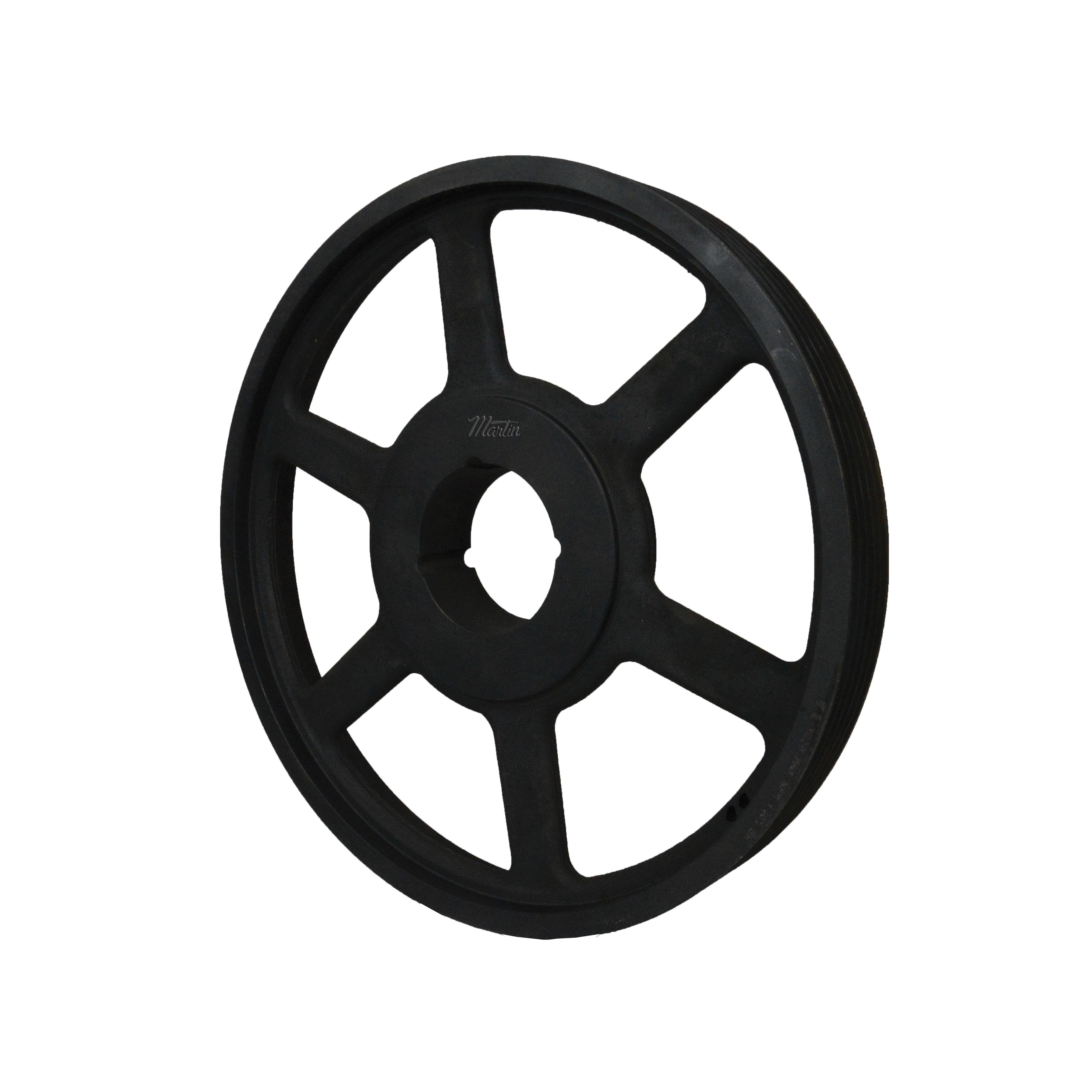 Martin Hi-Cap® 5 3V 1400 TB Arm/Spoke Type C-3 Wedge Stock Sheave, 1/2 to 2-1/4 in TB Bushed Bore, 14 in OD, 5 Grooves, 13.95 in Dia Pitch, 2-5/16 in W Face