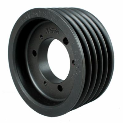 Martin Hi-Cap® 5 3V 475 SDS Solid Type A-2 Wedge Stock Sheave, 1/2 to 2 in QD® Bushed Bore, 4-3/4 in OD, 5 Grooves, 4.7 in Dia Pitch, 2.313 in W Face