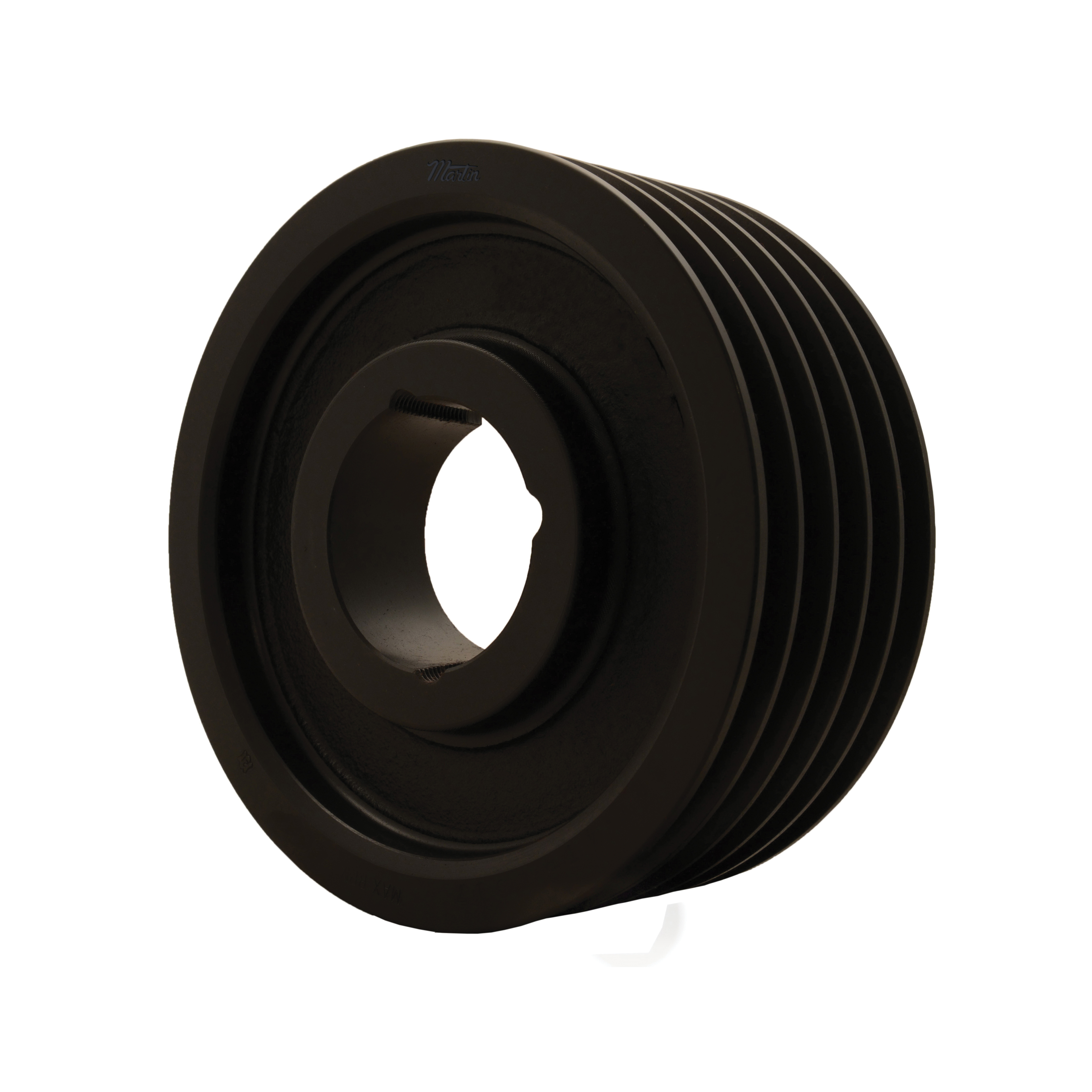 Martin 5 B 86 TB Type B-2 Web Conventional Stock Sheave, 1/2 to 2-1/4 in TB Bushed Bore, 8.95 in OD, 5 Grooves, 8.6 in Dia Pitch, 4 in W Face