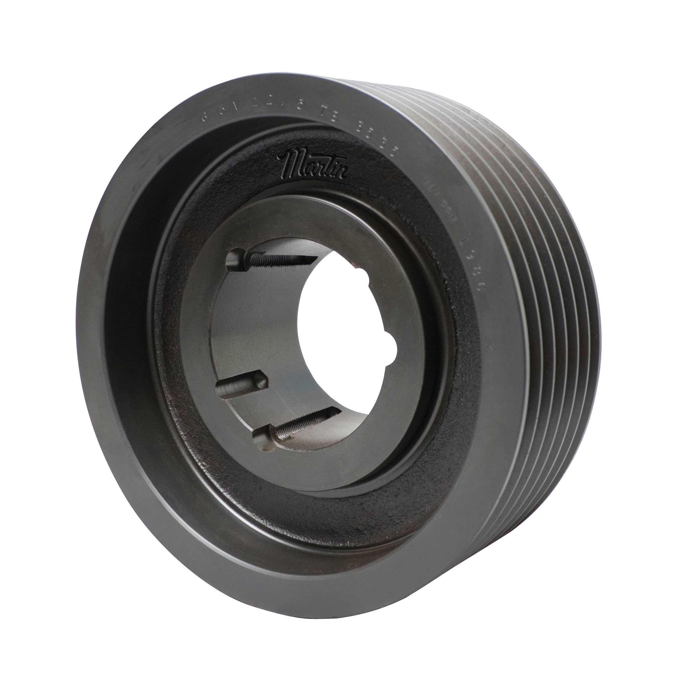 Martin Hi-Cap® 6 5V 1180 TB Type A Web Wedge Sheave, 1-1/2 to 3-1/4 in Bushed Bore, 11.8 in OD, 6 Grooves, 11.7 in Dia Pitch, 4-7/16 in W Face