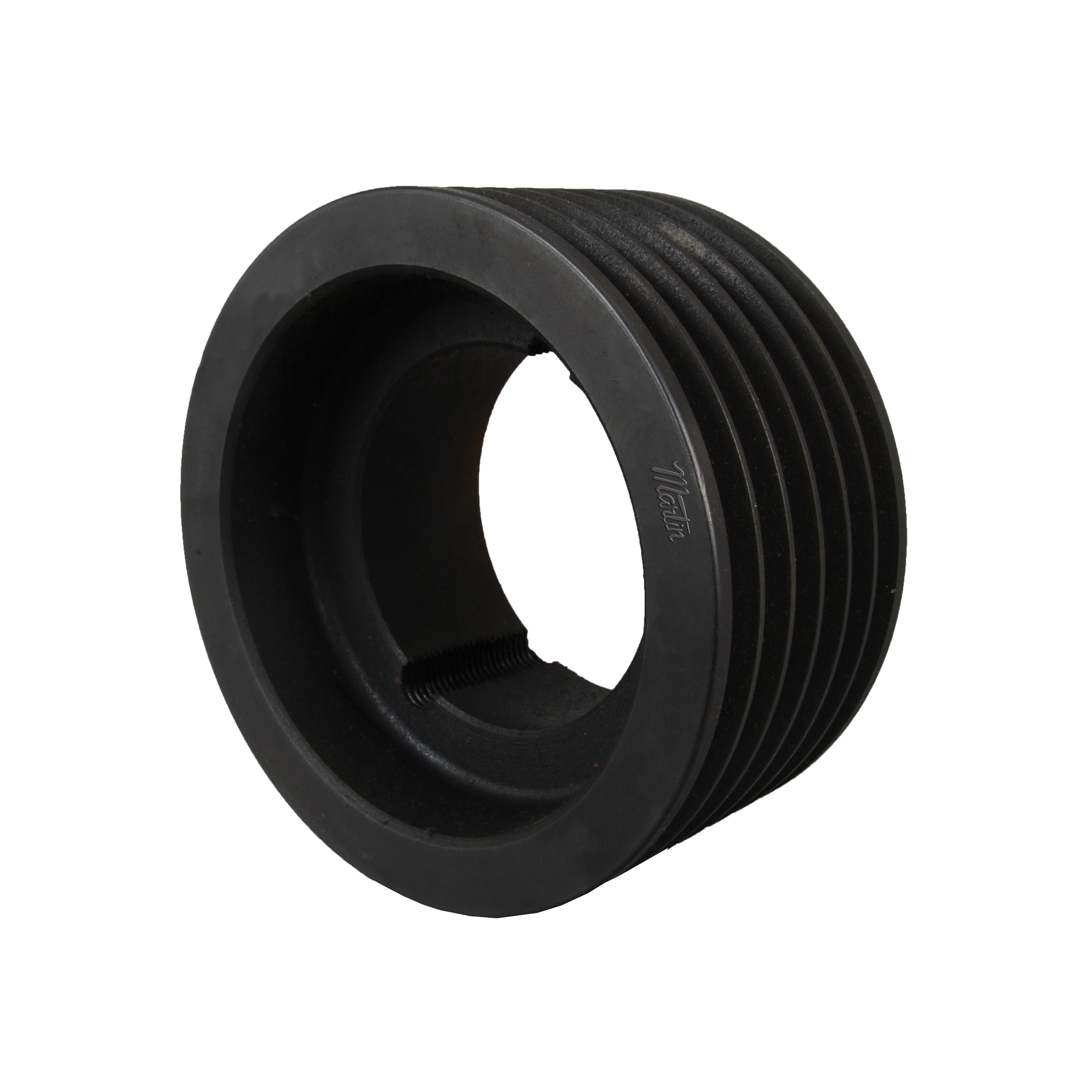 Martin Hi-Cap® 6 3V 530 TB Solid Type A-1 Wedge Stock Sheave, 1/2 to 2-1/2 in TB Bushed Bore, 5.3 in OD, 6 Grooves, 5-1/4 in Dia Pitch, 2-23/32 in W Face