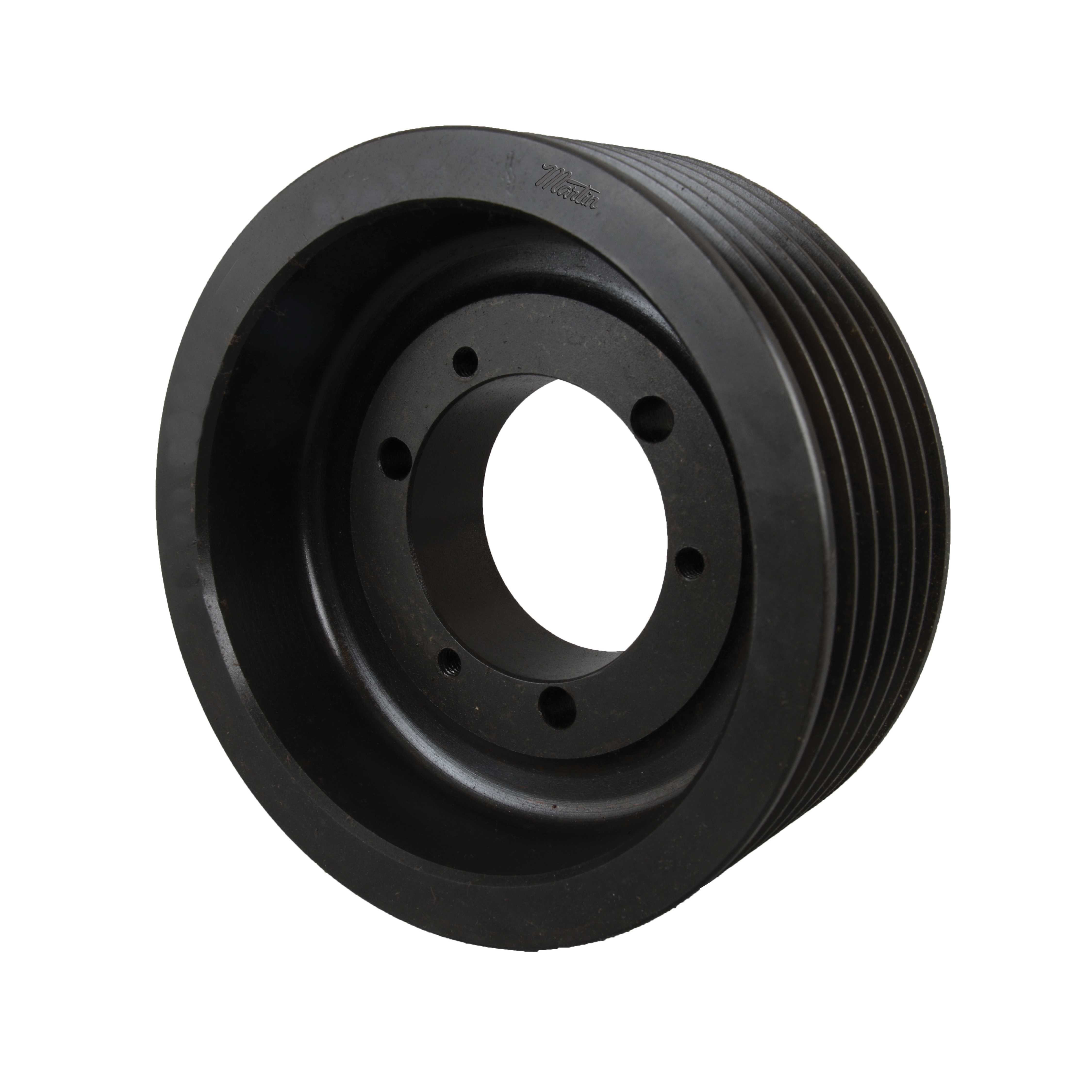 Martin Hi-Cap® 6 3V 800 SK Type A-2 Web Wedge Stock Sheave, 1 to 2-1/8 in QD® Bushed Bore, 8 in OD, 6 Grooves, 7.95 in Dia Pitch, 2-23/32 in W Face