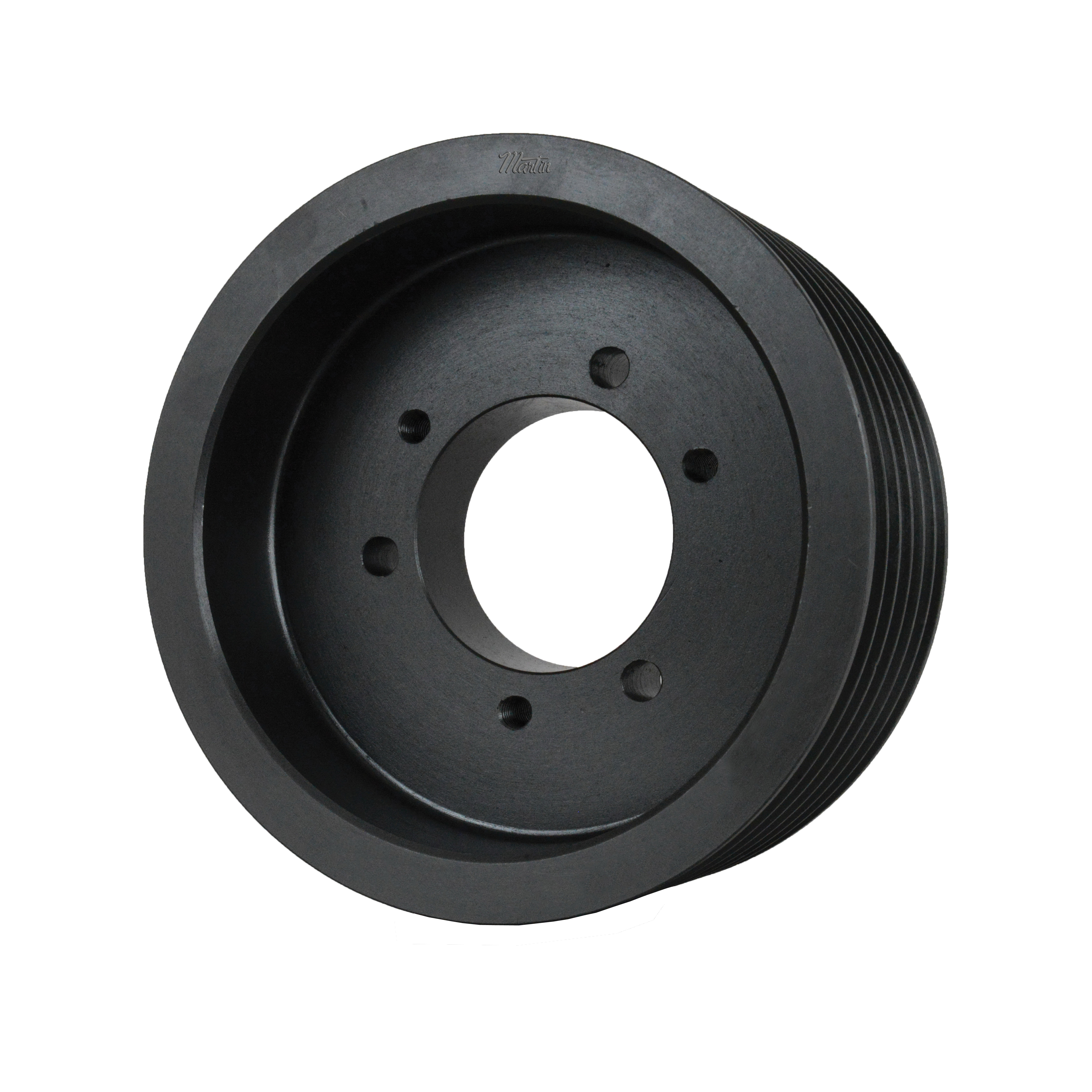 Martin Hi-Cap® 6 5V 1030 E Type A-2 Web Wedge Stock Sheave, 1 to 2-7/8 in QD® Bushed Bore, 10.3 in OD, 6 Grooves, 10.2 in Dia Pitch, 4-7/16 in W Face
