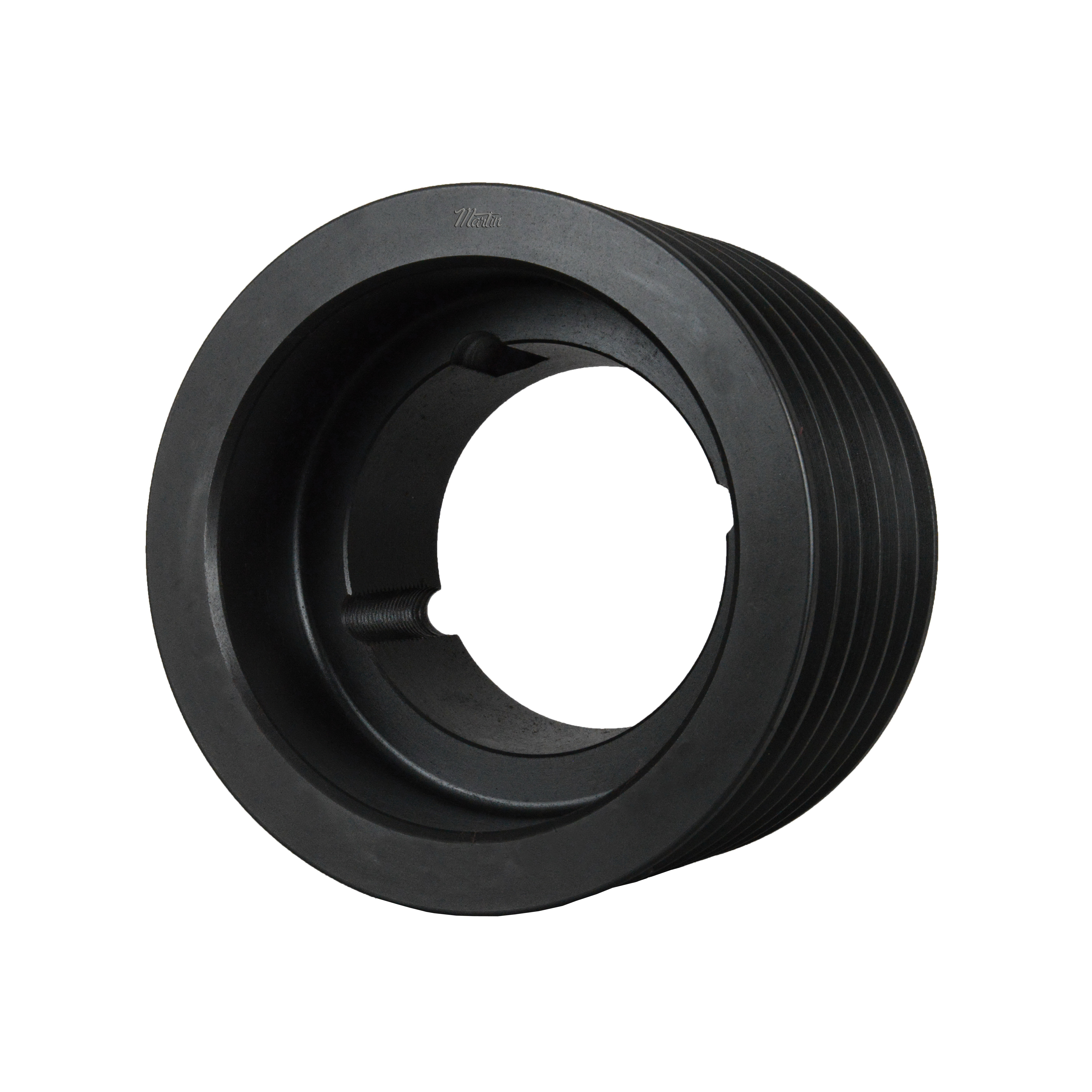 Martin Hi-Cap® 6 5V 1030 TB Solid Type A-1 Wedge Stock Sheave, 1-1/2 to 3-1/4 in TB Bushed Bore, 10.3 in OD, 6 Grooves, 10.2 in Dia Pitch, 4-7/16 in W Face