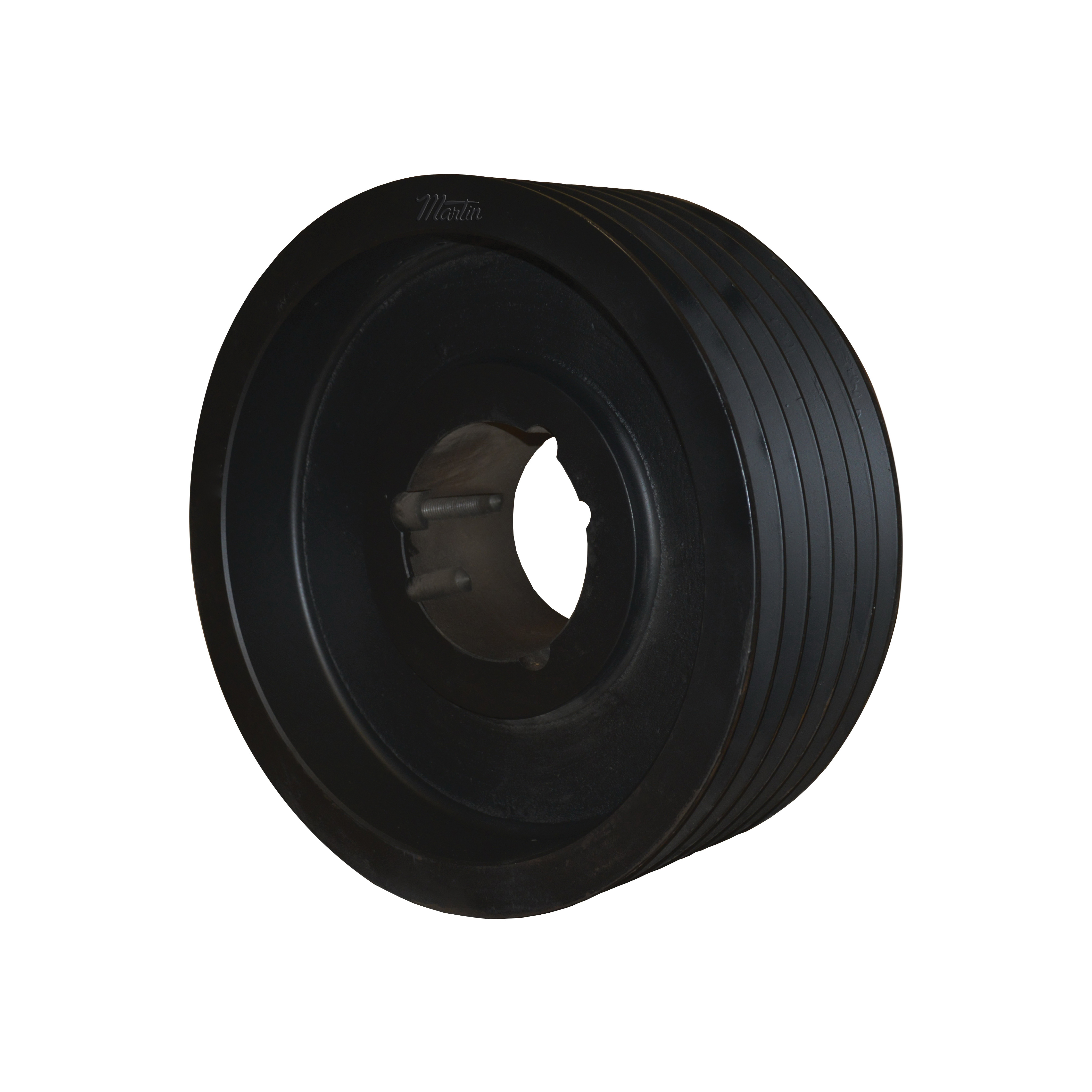 Martin Hi-Cap® 6 8V 1250 TB Solid Type A-1 Wedge Stock Sheave, 1-15/16 to 4-1/4 in TB Bushed Bore, 12-1/2 in OD, 6 Grooves, 12.3 in Dia Pitch, 6-1/8 in W Face