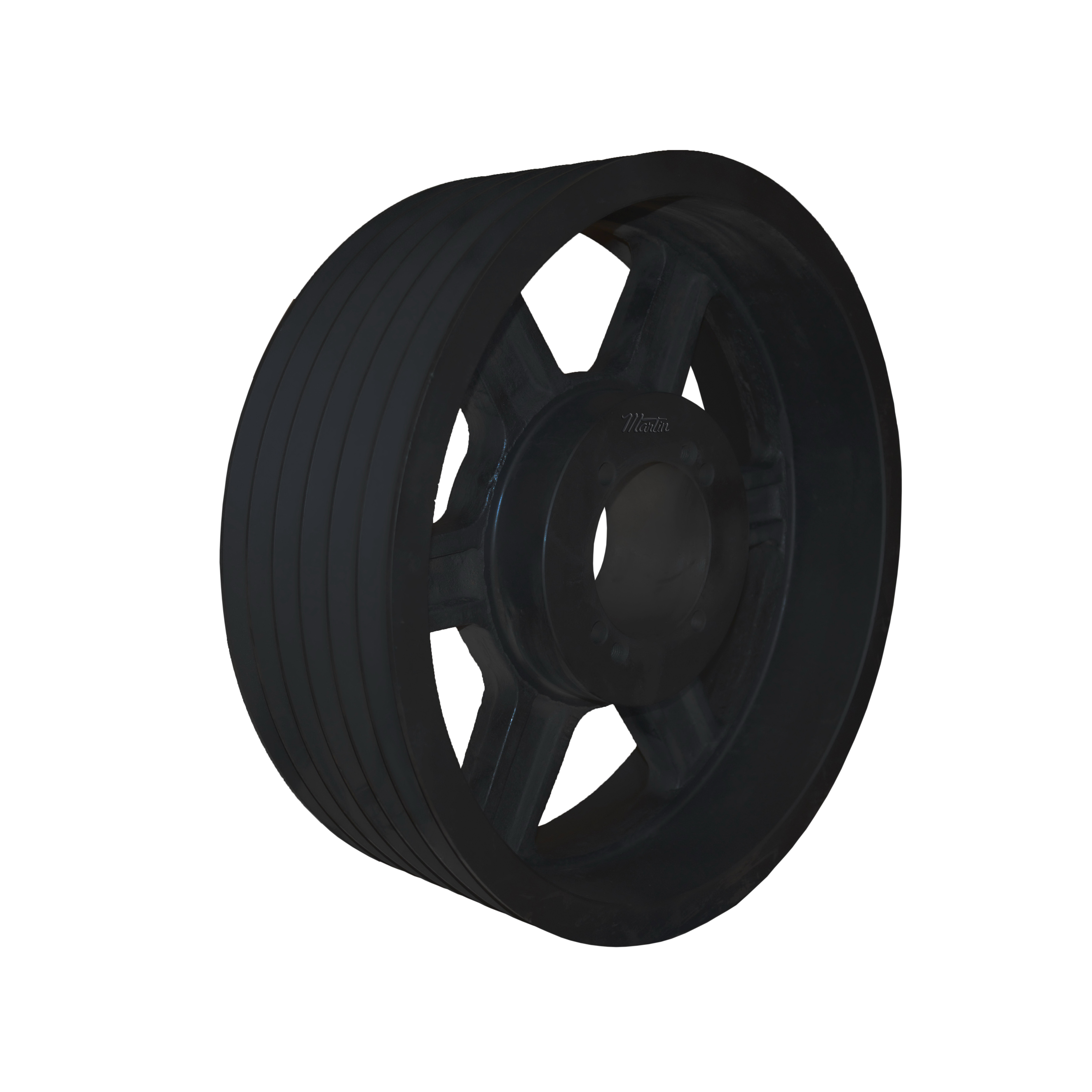 Martin 6 D 200 J Arm/Spoke Type A-3 Conventional Stock Sheave, 1-1/2 to 3-3/4 in QD® Bushed Bore, 20.6 in OD, 6 Grooves, 20 in Dia Pitch, 8-15/16 in W Face