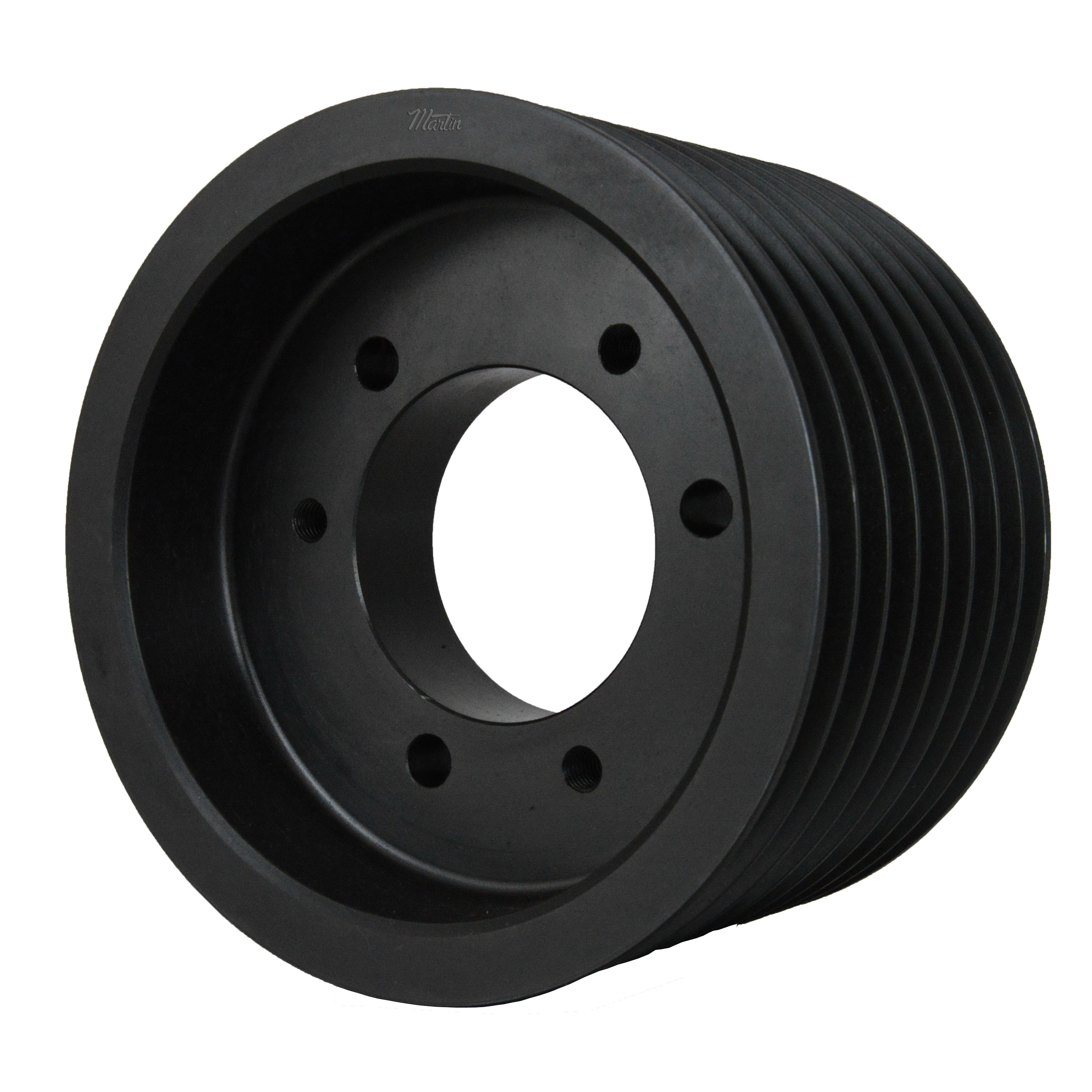 Martin Hi-Cap® 8 5V 710 SF Type A Solid Wedge Sheave, 1-1/16 to 2-5/16 in Bushed Bore, 7.1 in OD, 8 Grooves, 7 in Dia Pitch, 5-13/16 in W Face