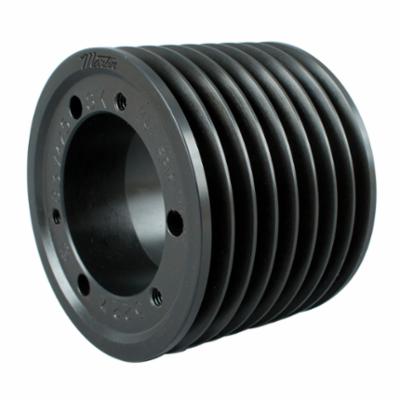 Martin Hi-Cap® 8 3V 500 SK Solid Type D-1 Wedge Stock Sheave, 1/2 to 2-5/8 in QD® Bushed Bore, 5 in OD, 8 Grooves, 4.95 in Dia Pitch, 3.531 in W Face