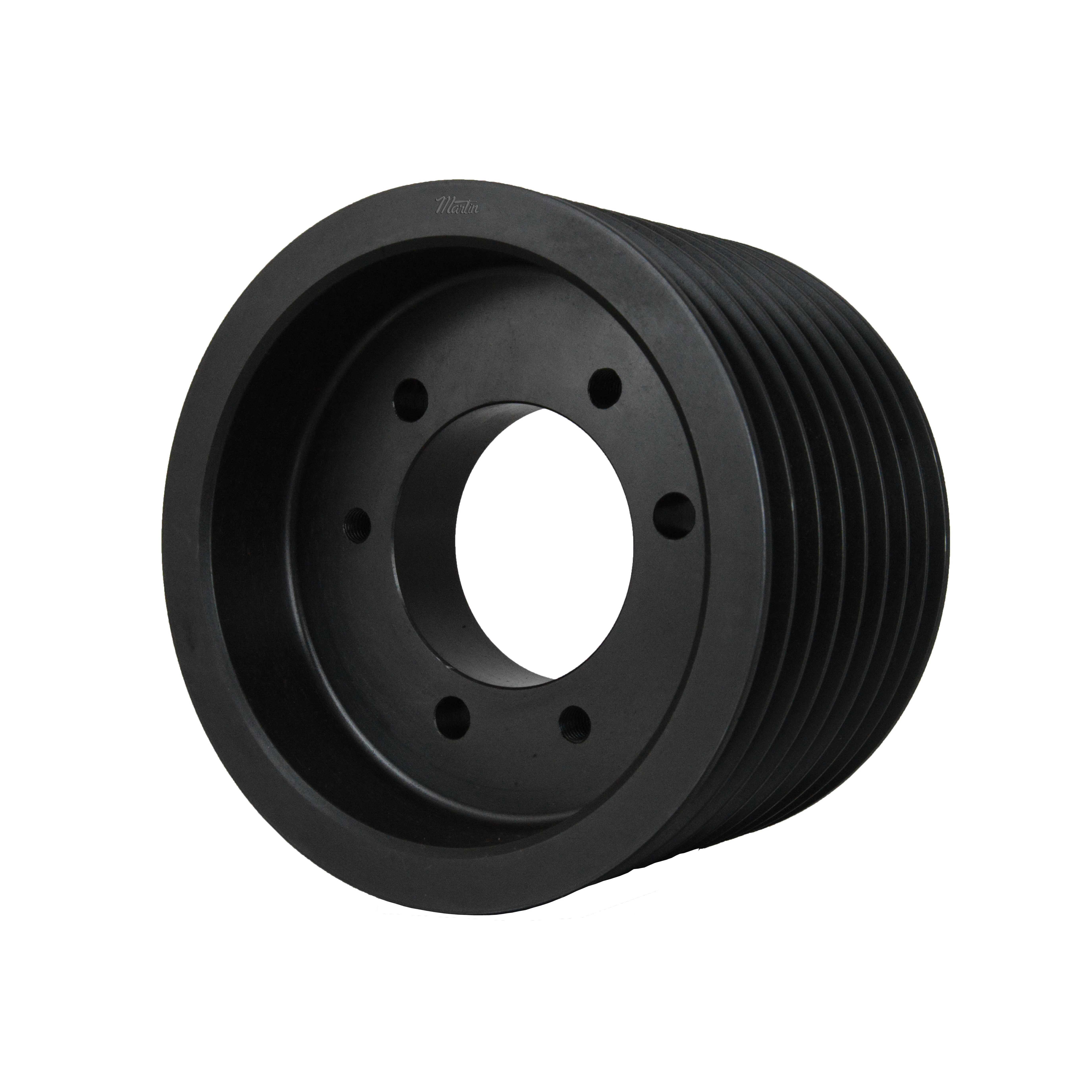 Martin Hi-Cap® 8 5V 900 E Solid Type A-1 Wedge Stock Sheave, 1 to 2-7/8 in QD® Bushed Bore, 9 in OD, 8 Grooves, 8.9 in Dia Pitch, 5-13/16 in W Face