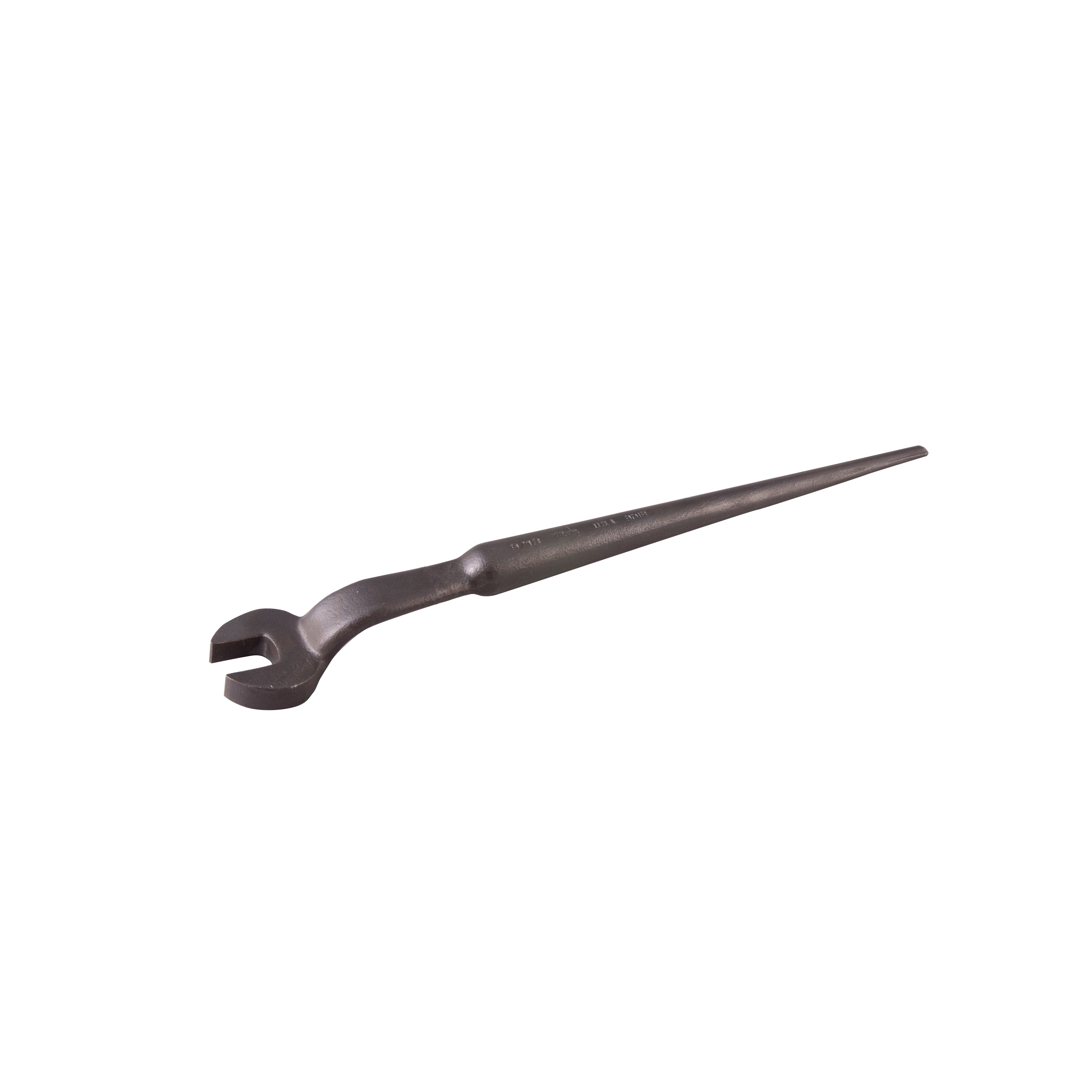 Martin 901B Offset Spuds and Pins Structural Open End Wrench, 9/16 in Wrench, 12 in L, Forged Alloy Steel, Black Oxide
