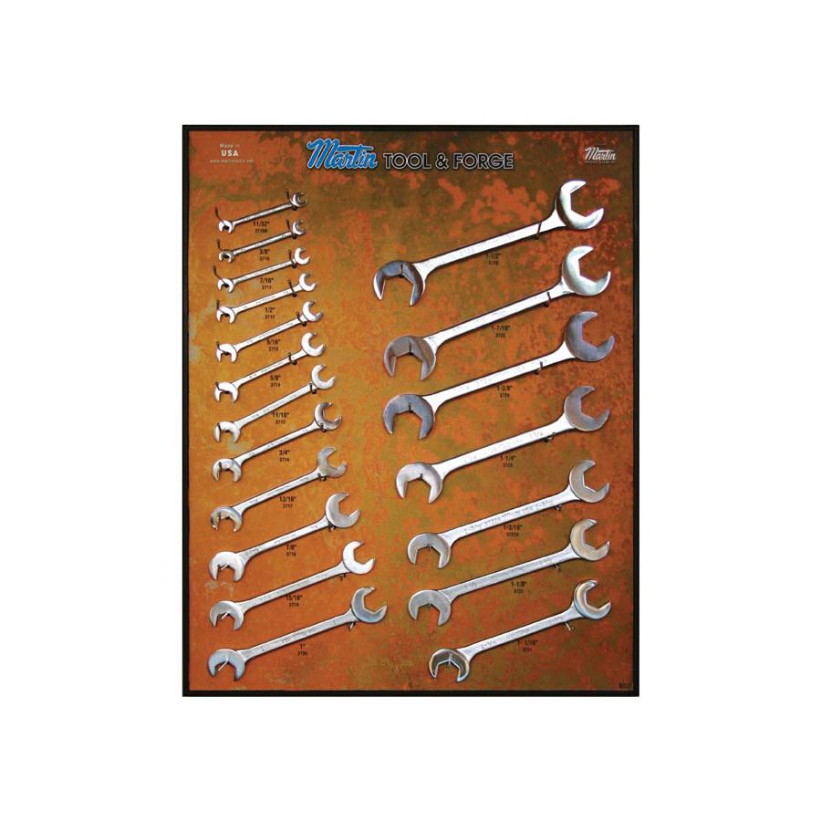 Martin BD3 Wrench Set, 19 Pieces, Polished Chrome