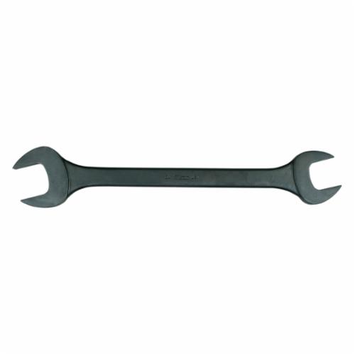 Martin BLK1027B Open End Wrench, 5/8 x 11/16 in Wrench, Angled/Double Head, 15 deg Offset, 7-1/2 in L, Drop Forged Alloy Steel, Industrial Black