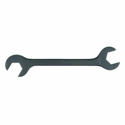 Martin BLK3710 Hydraulic Thin Head Open End Wrench, 3/8 in Wrench, Angled/Double Head, 15/60 deg Offset, 4.8 in L, Drop Forged Alloy Steel, Industrial Black