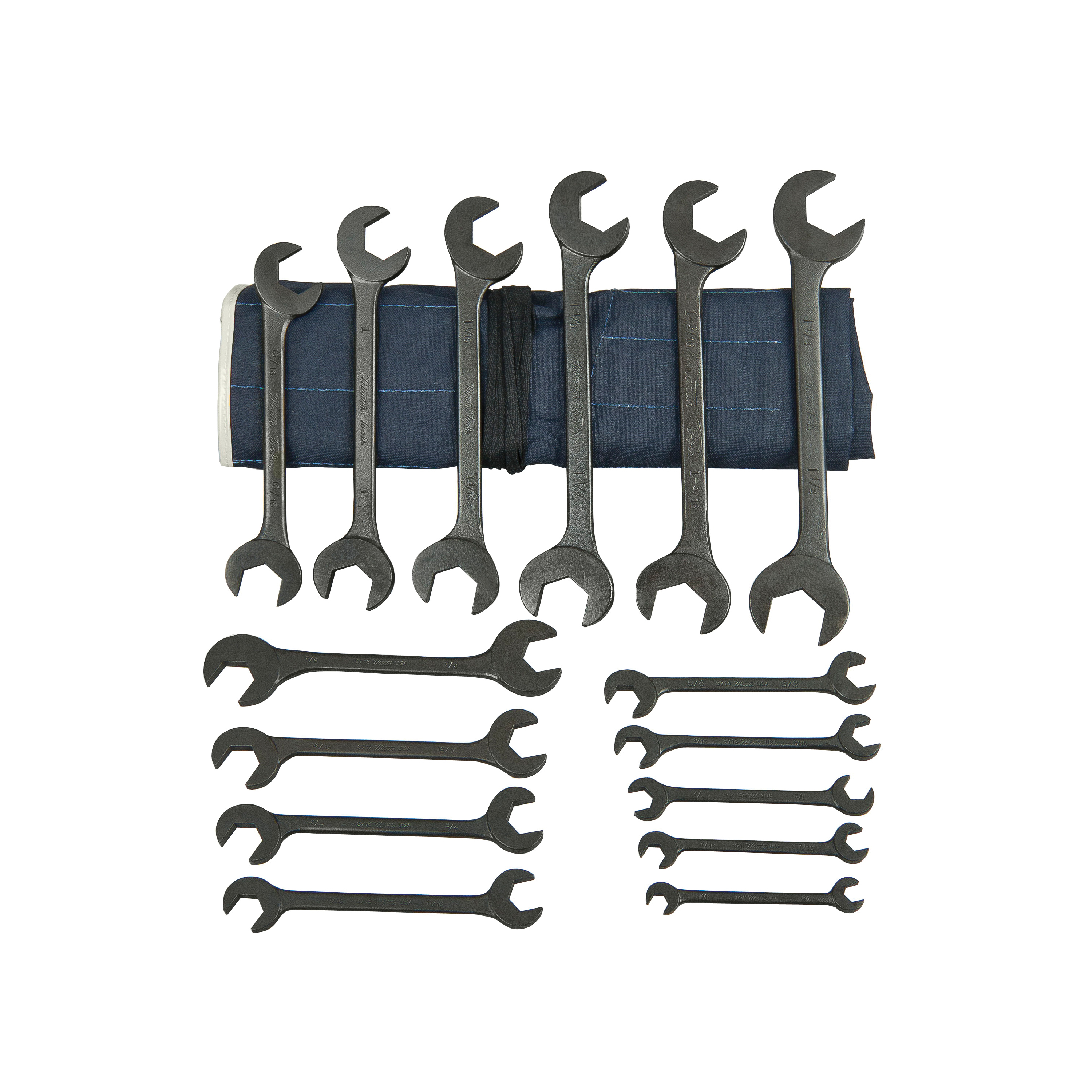 Martin BOB15K SAE Wrench Set, 15 Pieces, Black Oxide