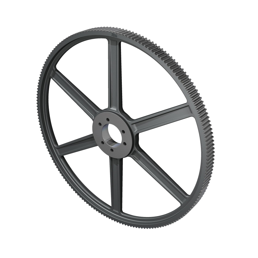 Martin MPC® F14MX140S20-E Solid Type C-3 Arm High Torque Belt Drive Sprocket, 7/8 to 3-1/2 in QD® Bushed Bore, 24.452 in OD, 140 Grooves, 24.56 in Dia Pitch, 1.36 in W Face