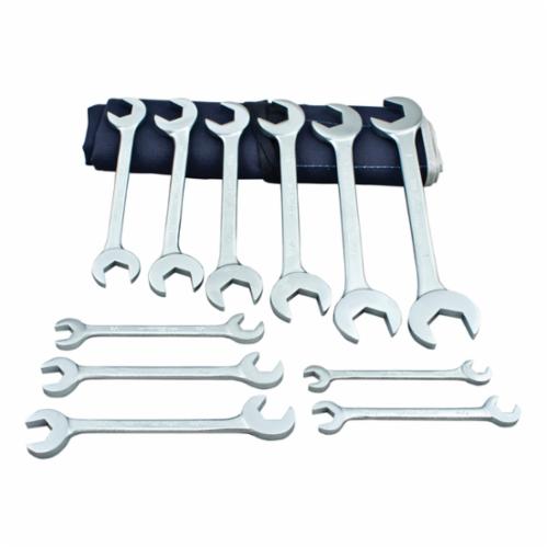 Martin OB11K Angled Head Hydraulic Wrench Set, 11 Pieces, 3/8 to 1 in, Polished Chrome